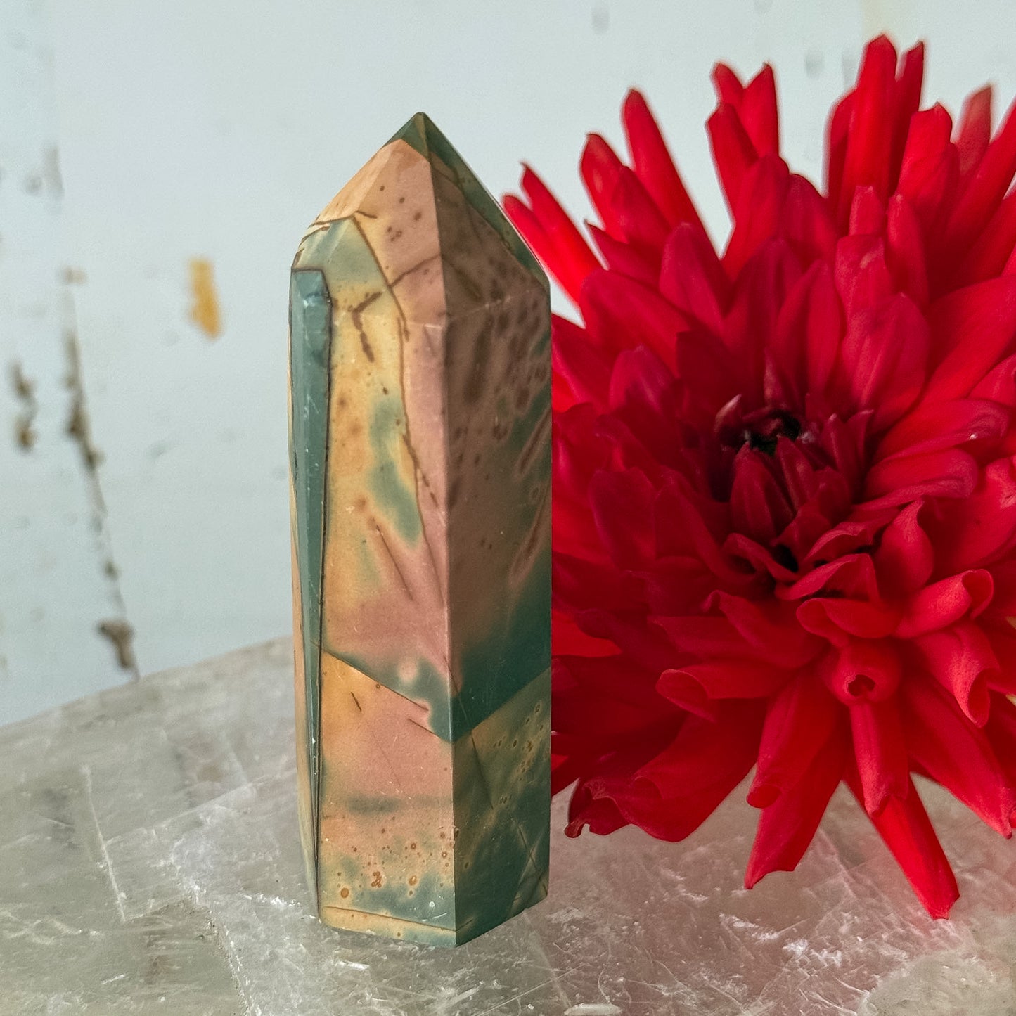 Polychrome Jasper Tower #1286-Happily Zen