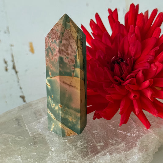 Polychrome Jasper Tower #1286-Happily Zen