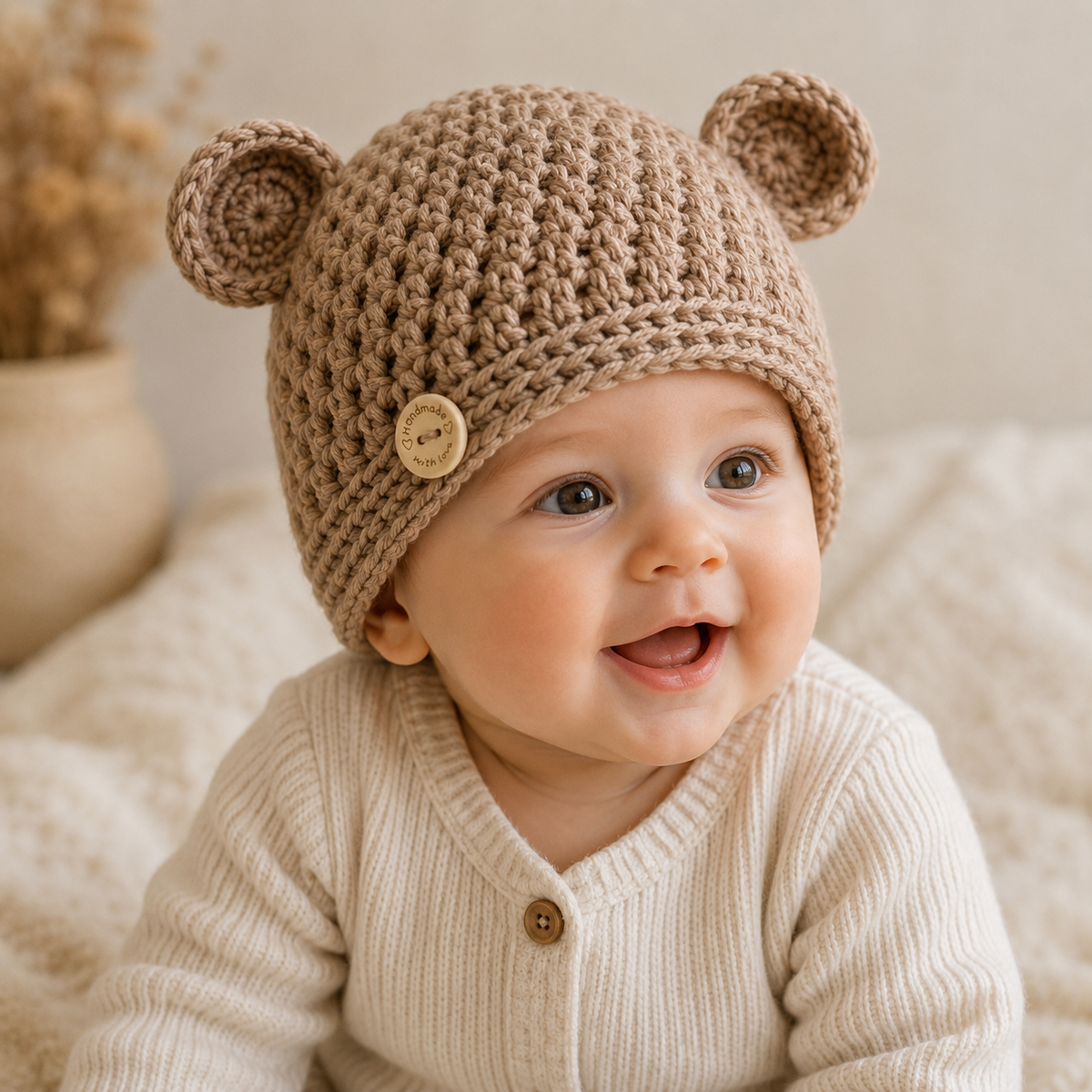 Pure Cotton Beanie #1057-Happily Zen