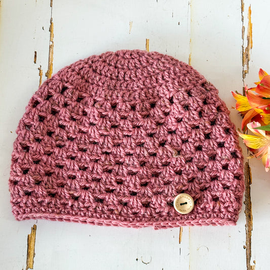 Pure Wool Beanie #1058-Happily Zen