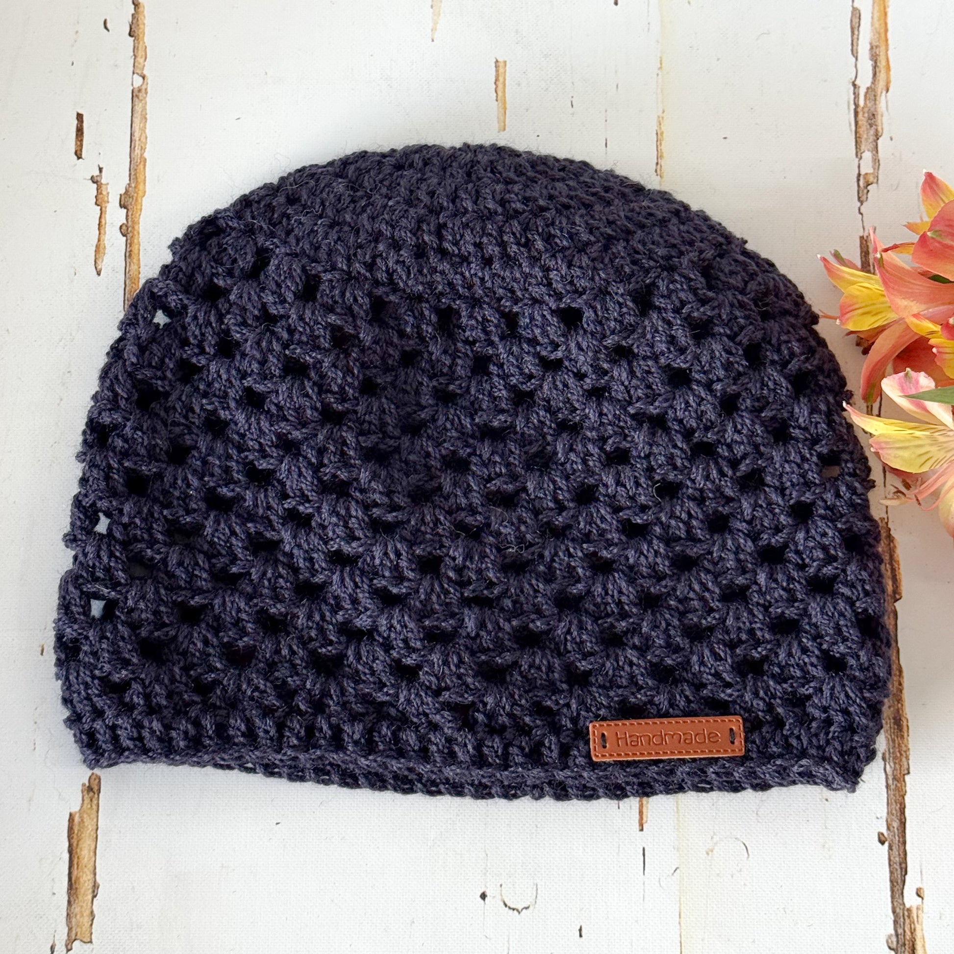 Pure Wool Beanie #1059-Happily Zen