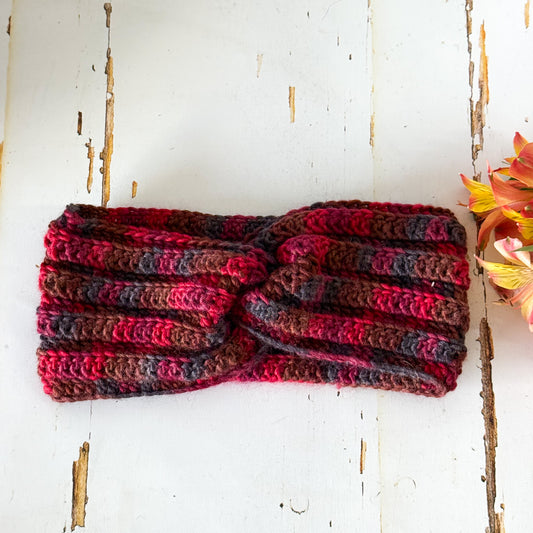 Pure Wool Crochet Headband #1055-Happily Zen