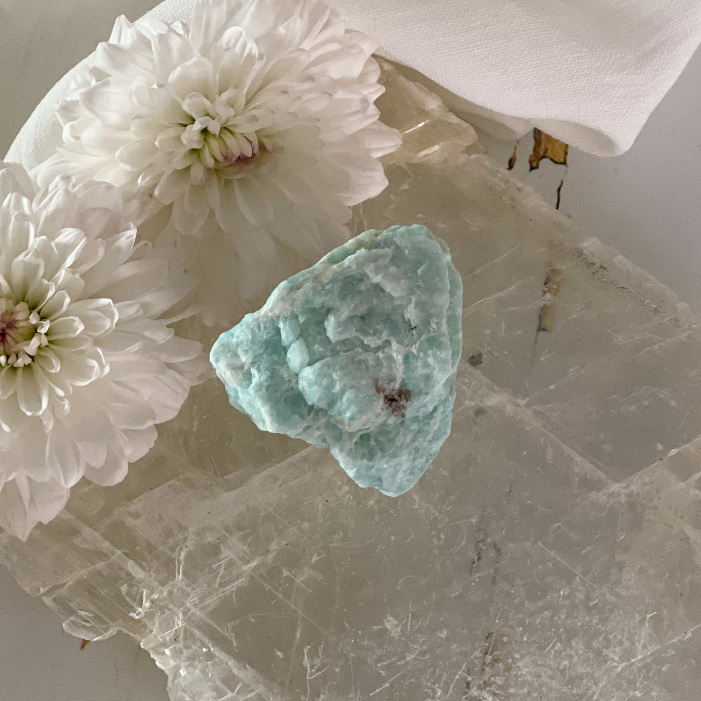 Raw Amazonite #420-Happily Zen