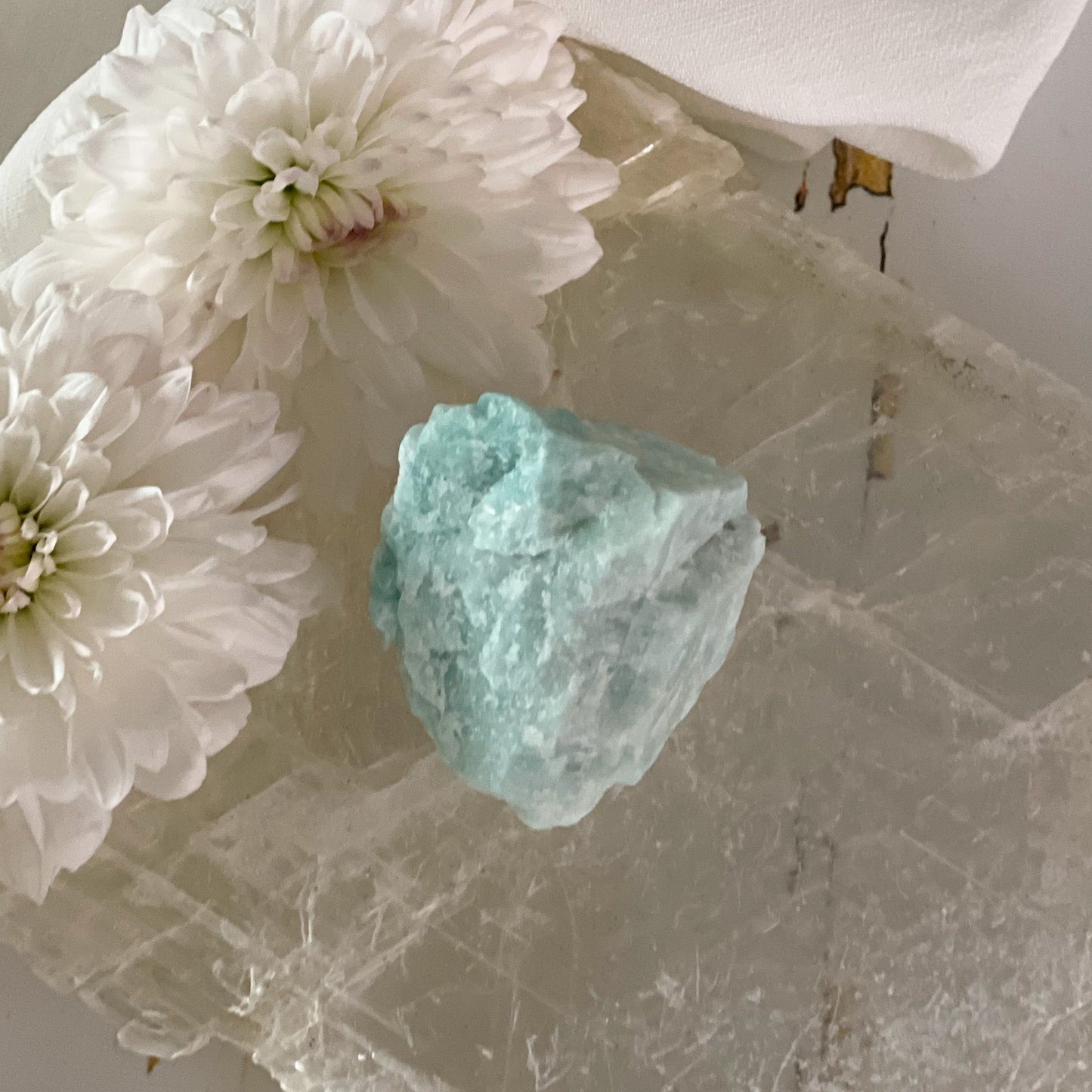 Raw Amazonite #421-Happily Zen