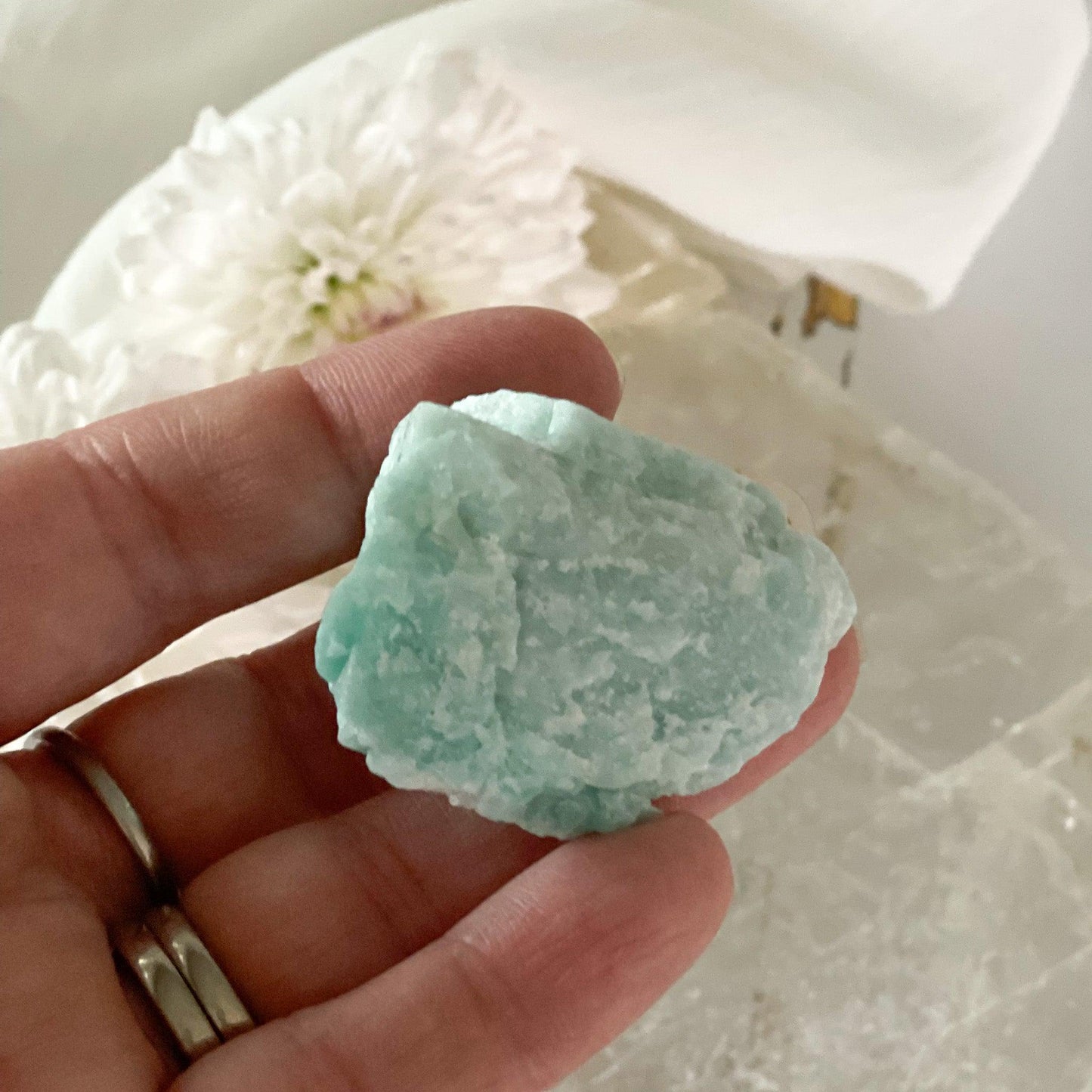 Raw Amazonite #421-Happily Zen