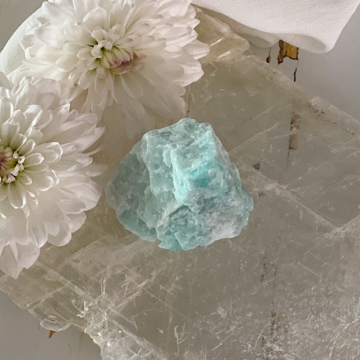 Raw Amazonite #421-Happily Zen