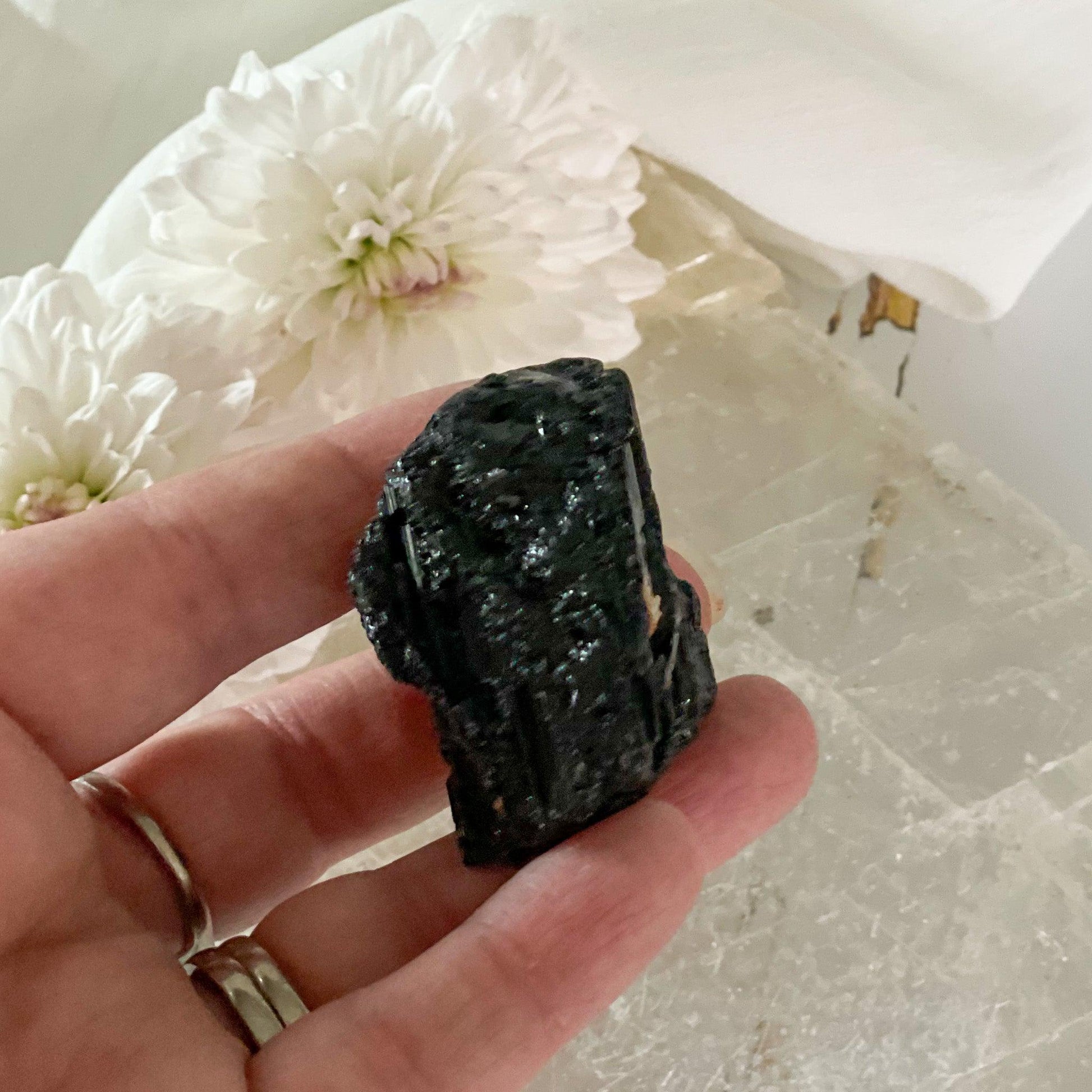 Raw Black Tourmaline #425-Happily Zen