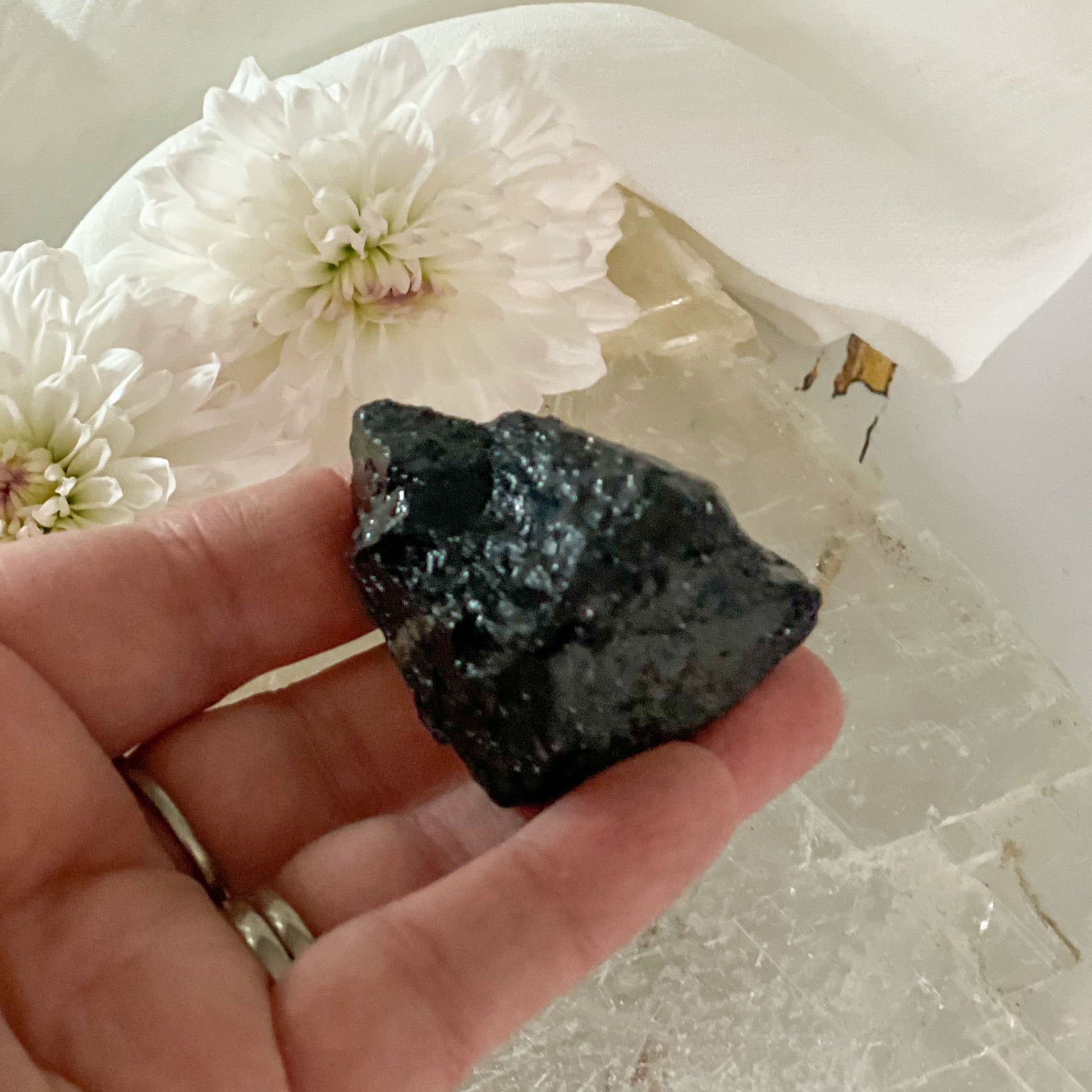 Raw Black Tourmaline #427-Happily Zen