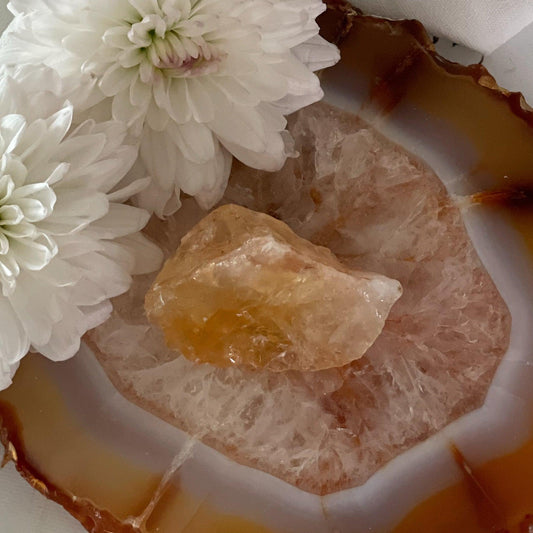 Raw Citrine #385-Happily Zen