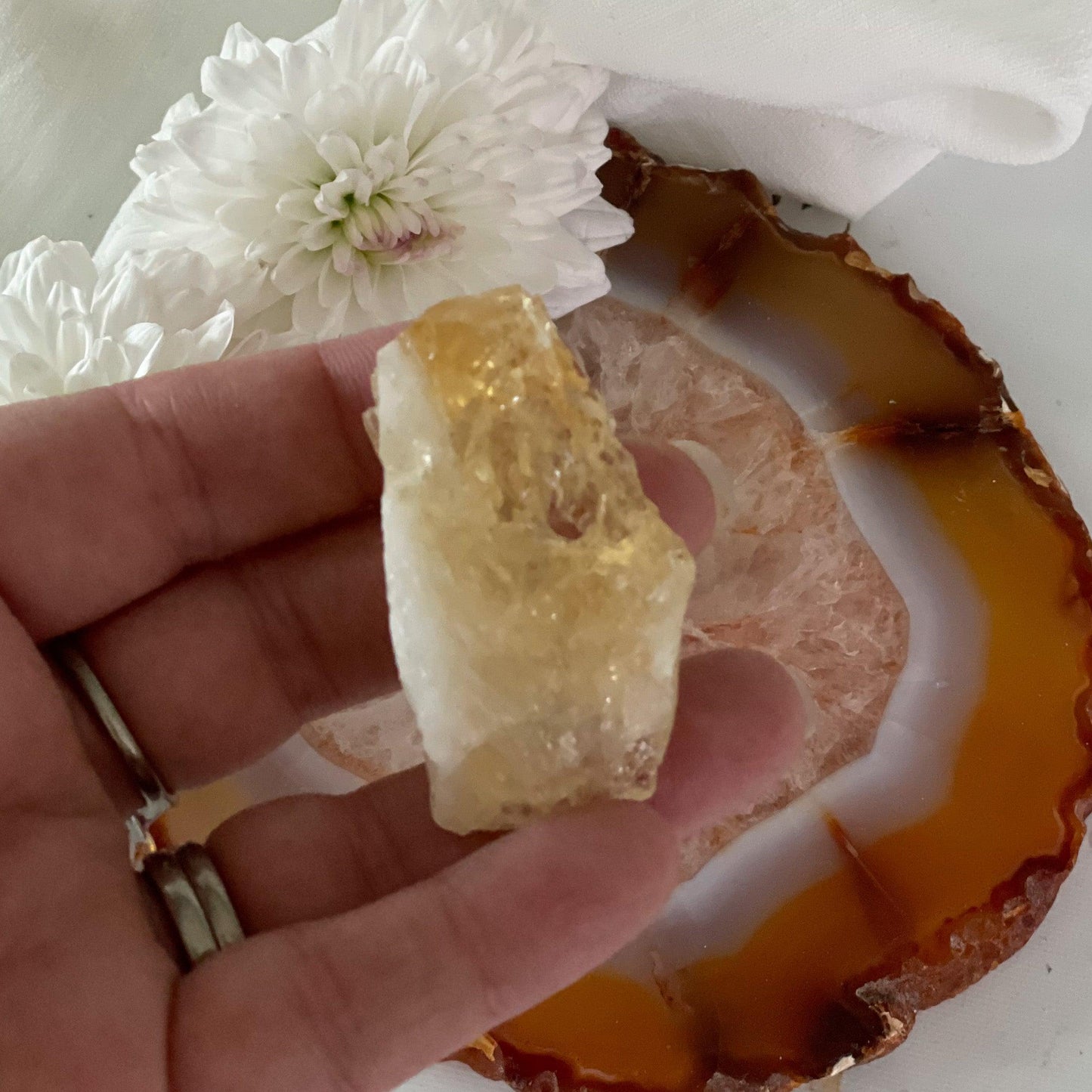 Raw Citrine #386-Happily Zen