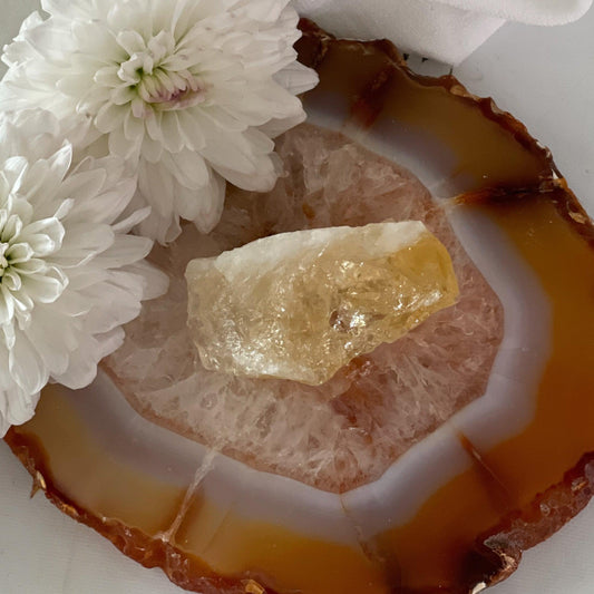 Raw Citrine #386-Happily Zen