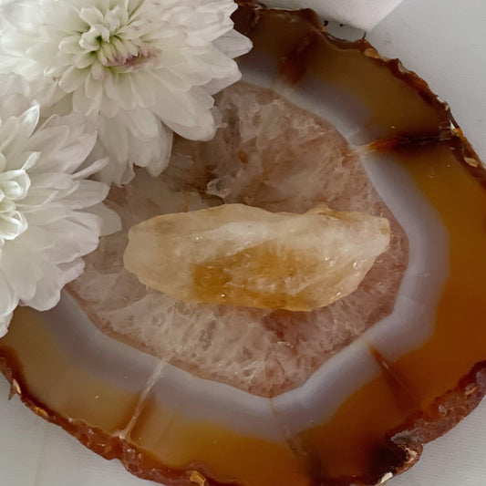 Raw Citrine #389-Happily Zen