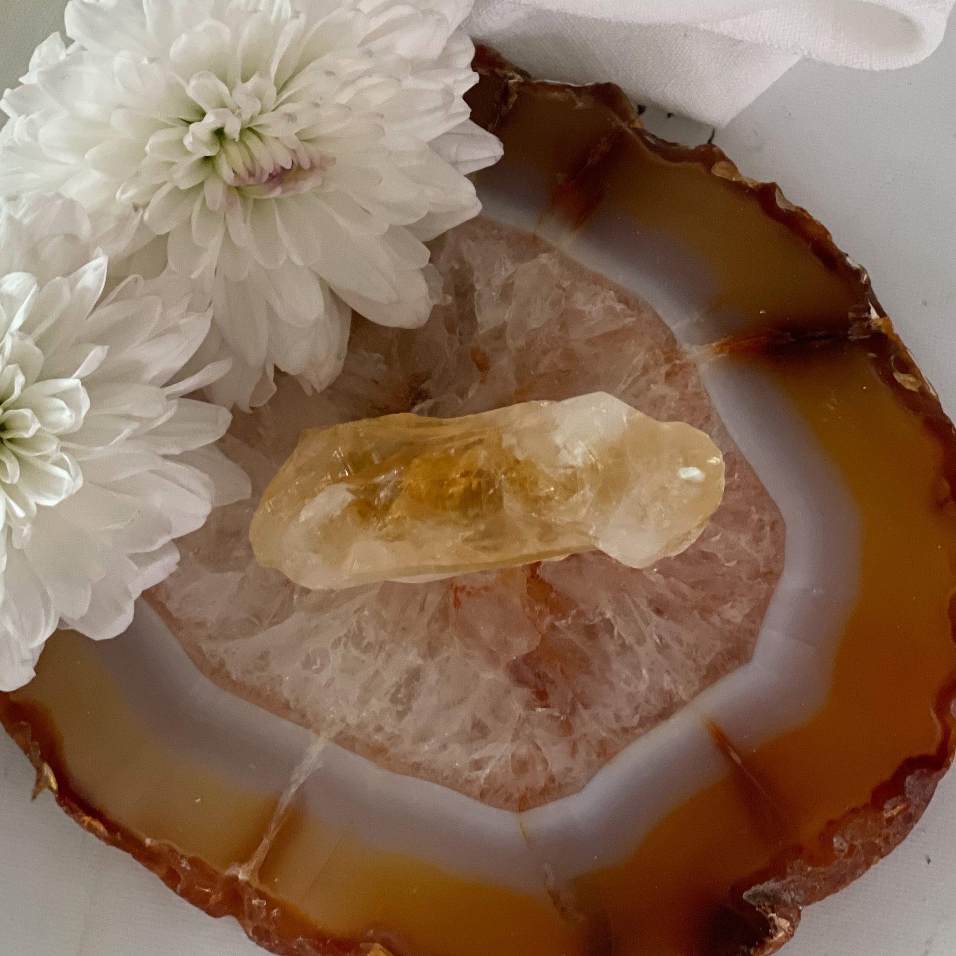 Raw Citrine #390-Happily Zen