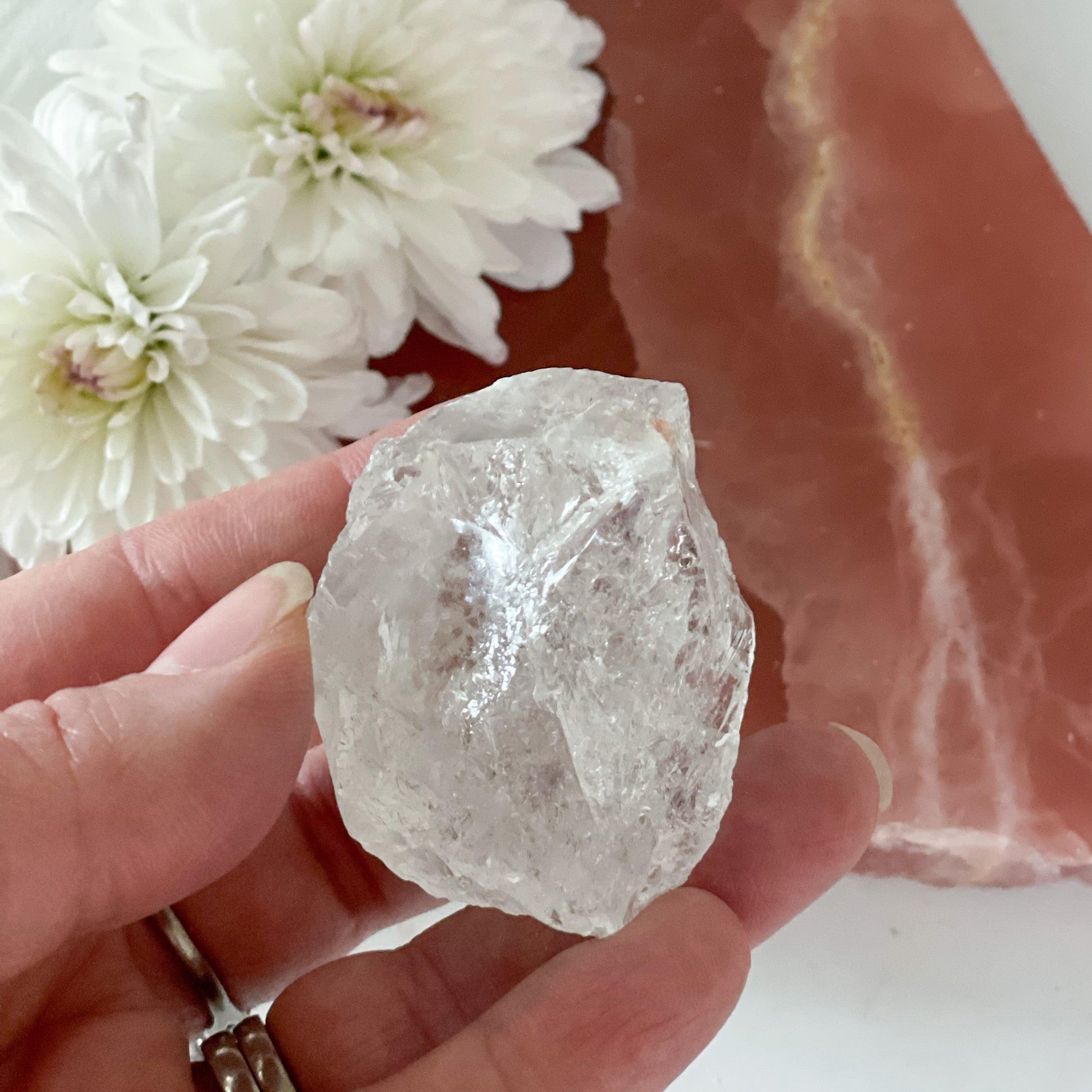 Raw Clear Quartz #201-Happily Zen