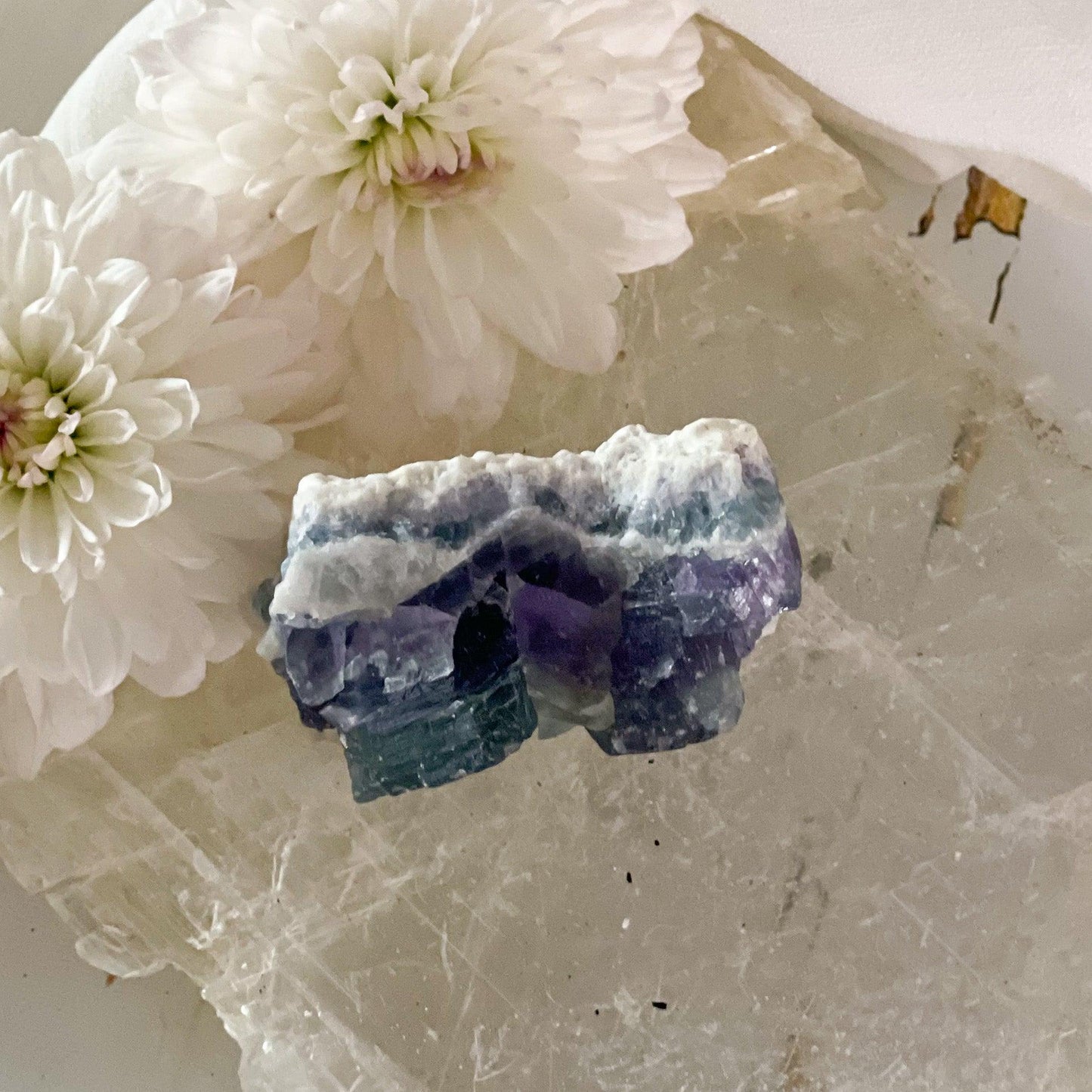 Raw Fluorite #430-Happily Zen