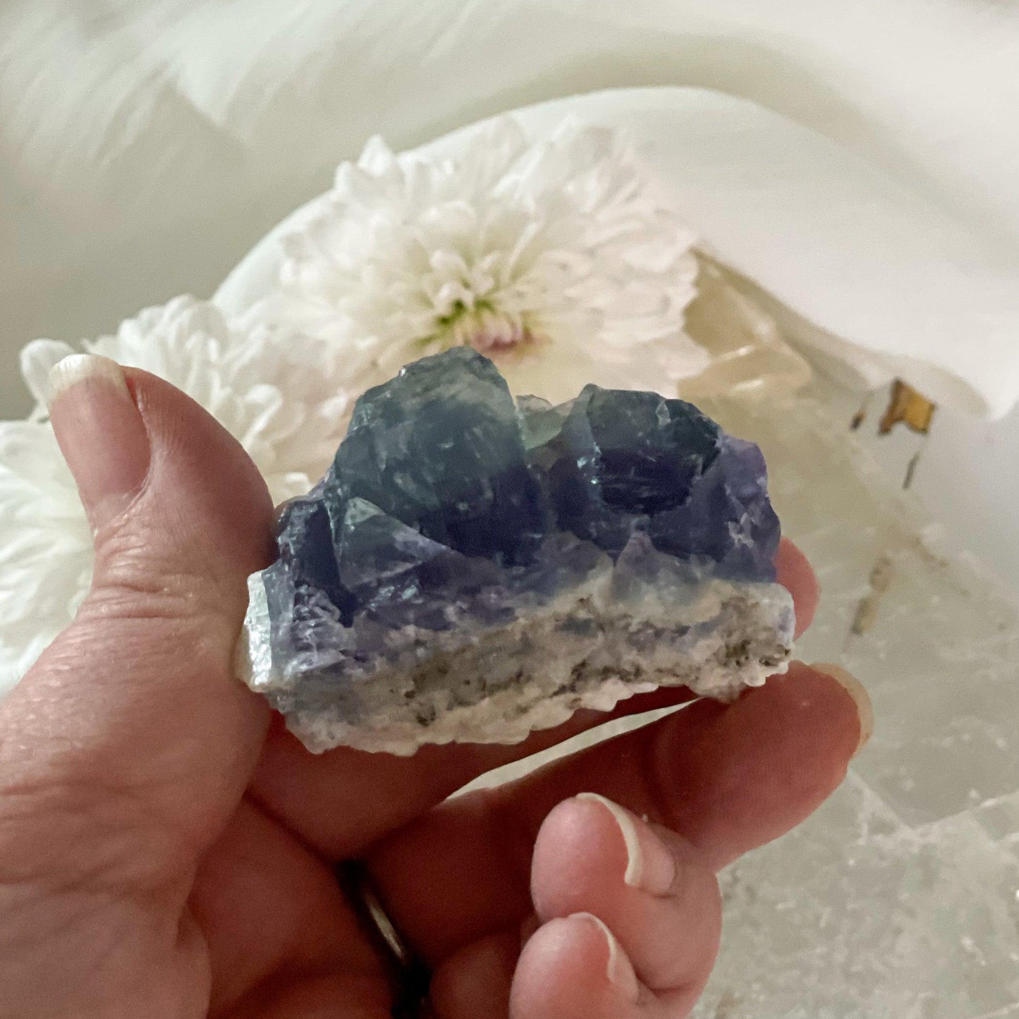 Raw Fluorite #430-Happily Zen