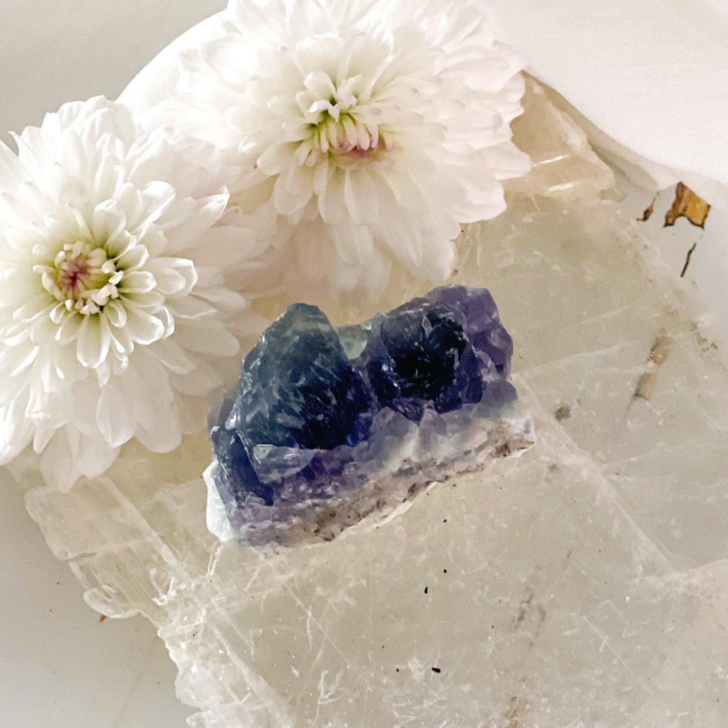 Raw Fluorite #430-Happily Zen