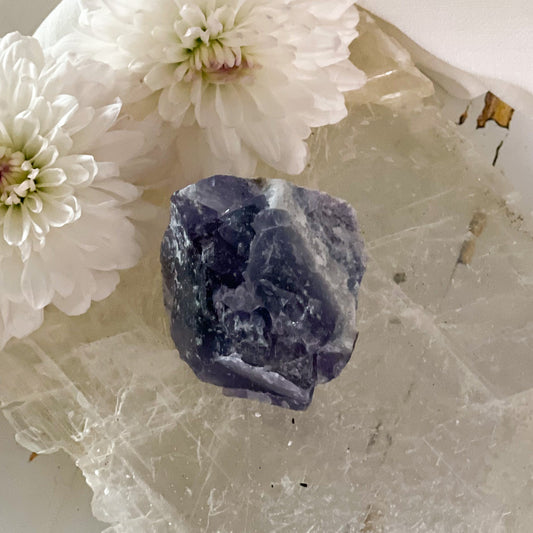 Raw Fluorite #431-Happily Zen