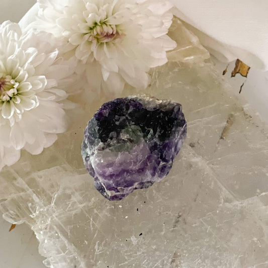 Raw Fluorite #432-Happily Zen