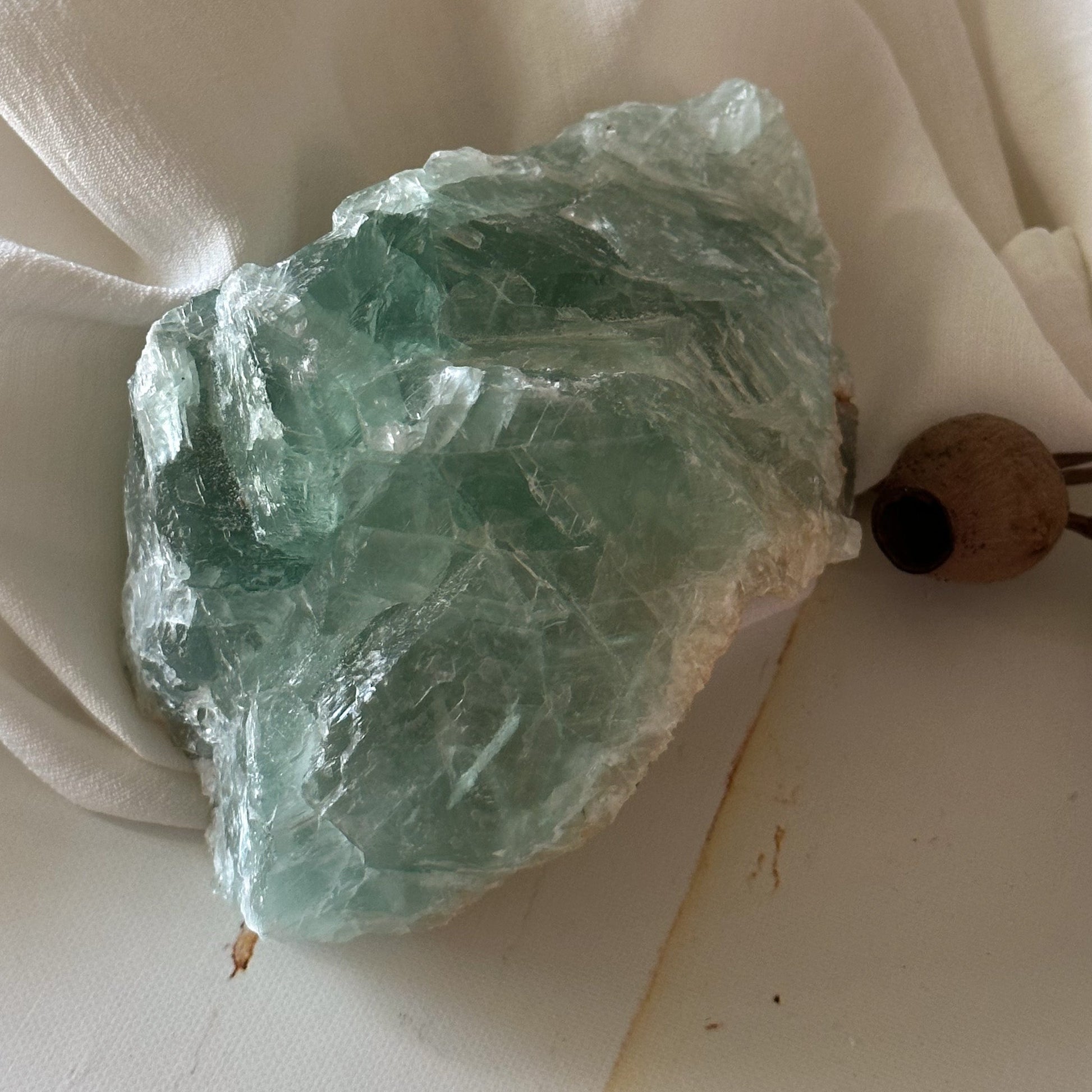 Raw Fluorite #650-Happily Zen