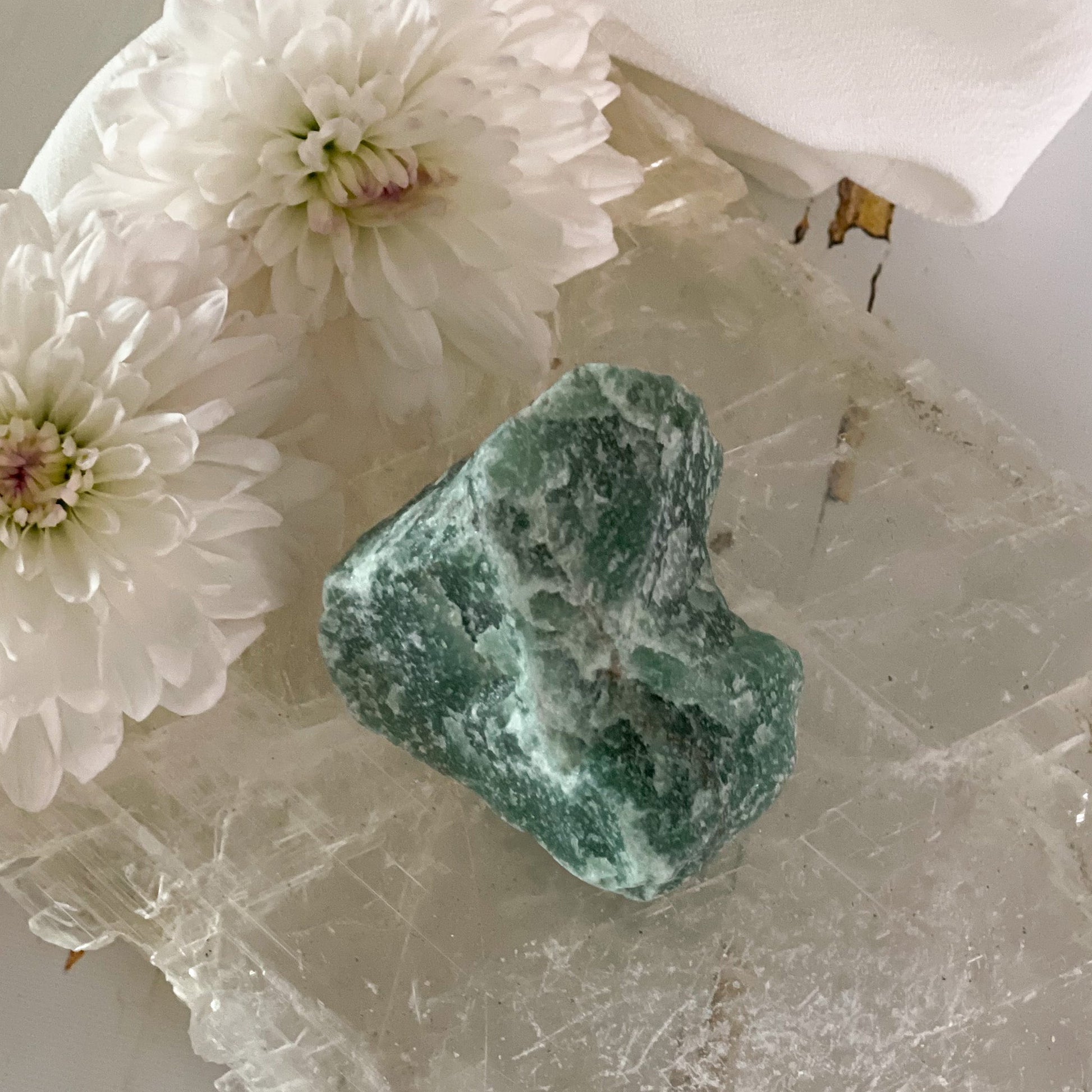 Raw Green Aventurine #392-Happily Zen