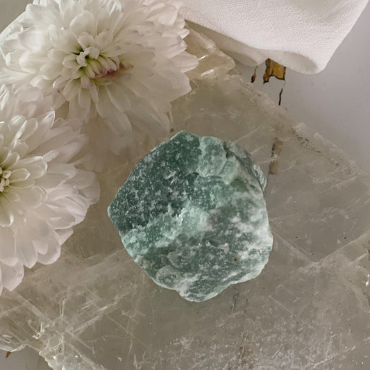 Raw Green Aventurine #393-Happily Zen