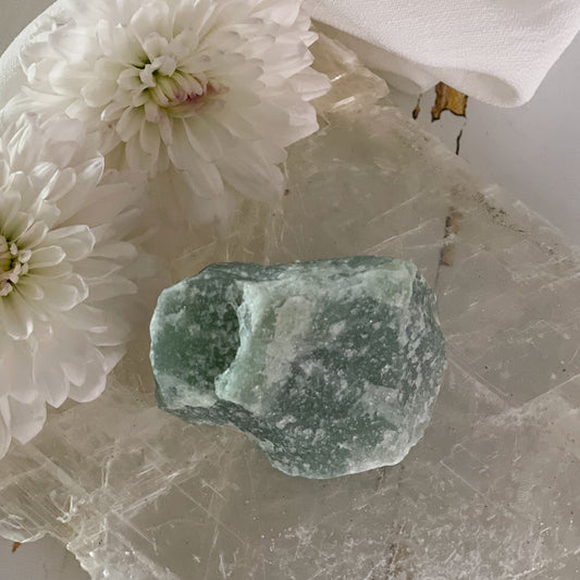 Raw Green Aventurine #394-Happily Zen