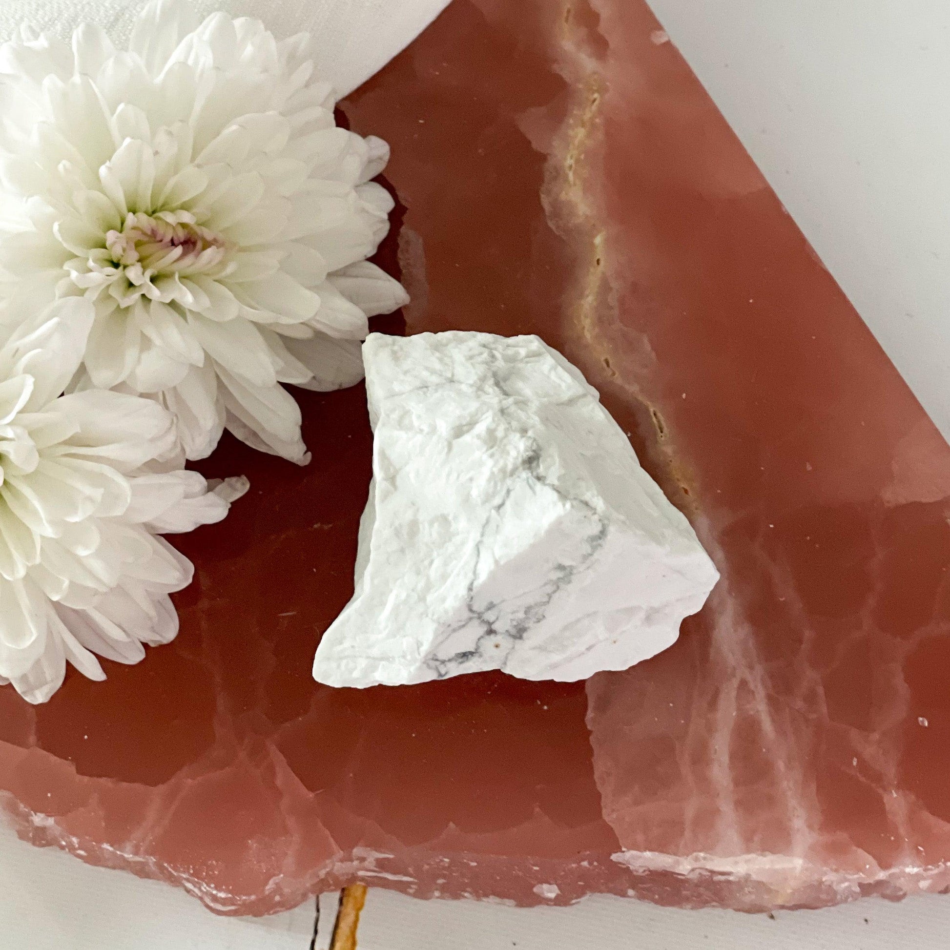 Raw Howlite #373-Happily Zen
