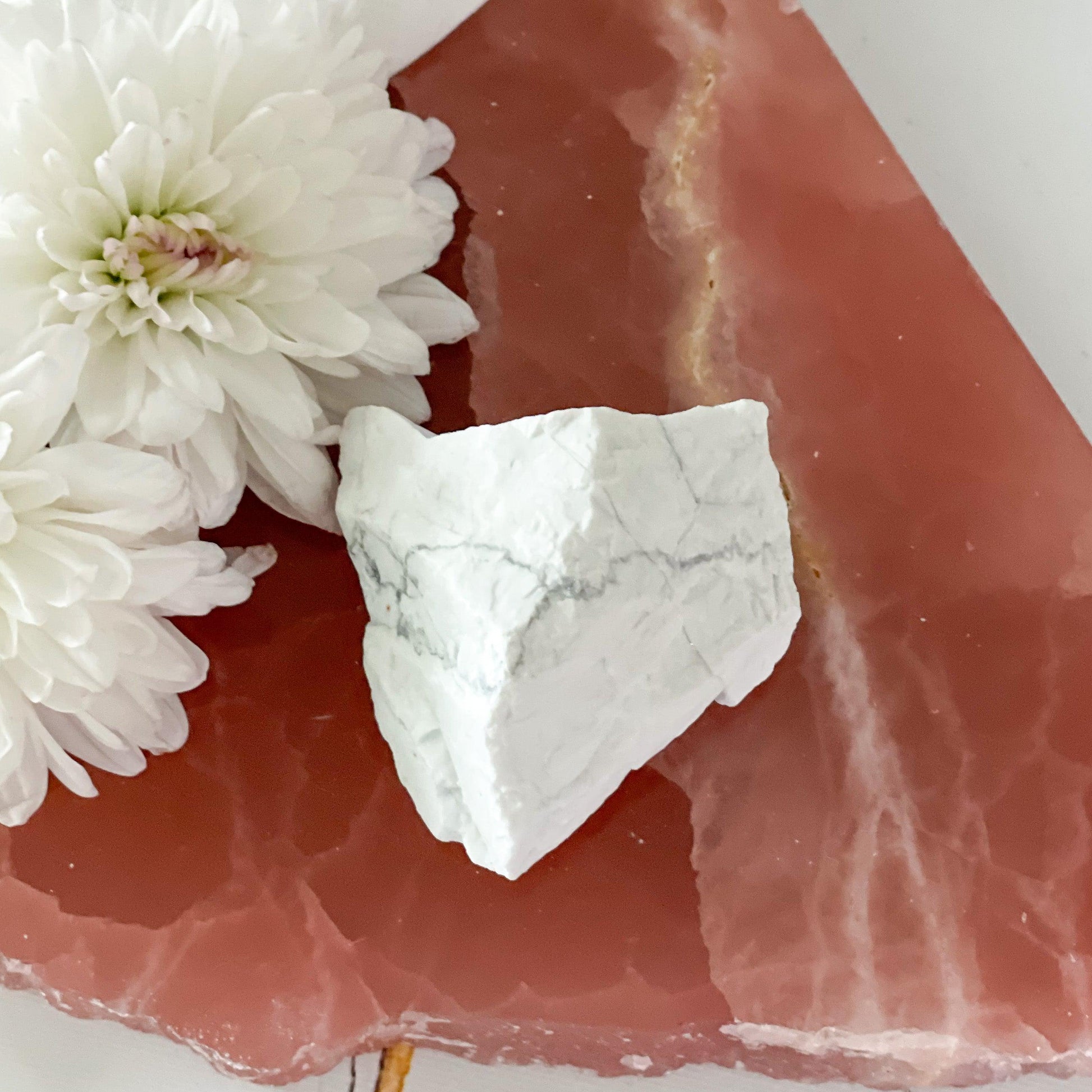 Raw Howlite #373-Happily Zen