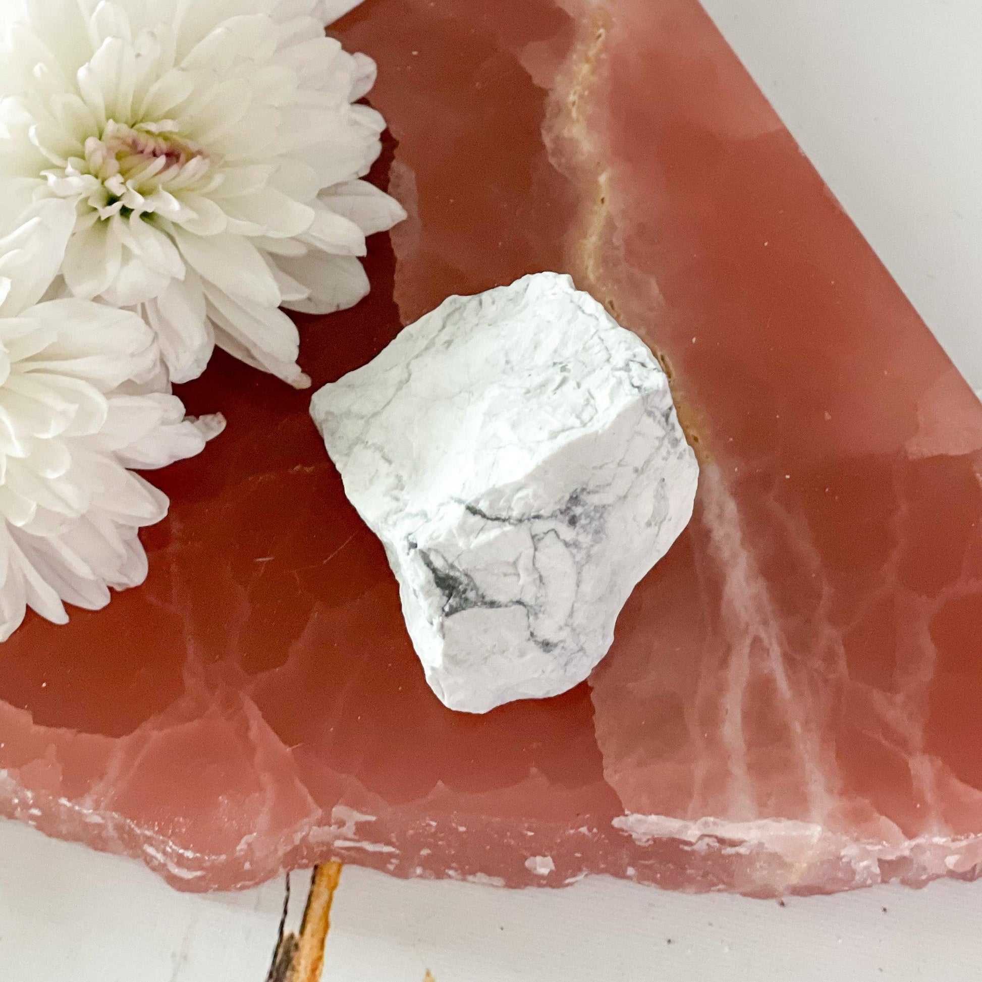 Raw Howlite #375-Happily Zen