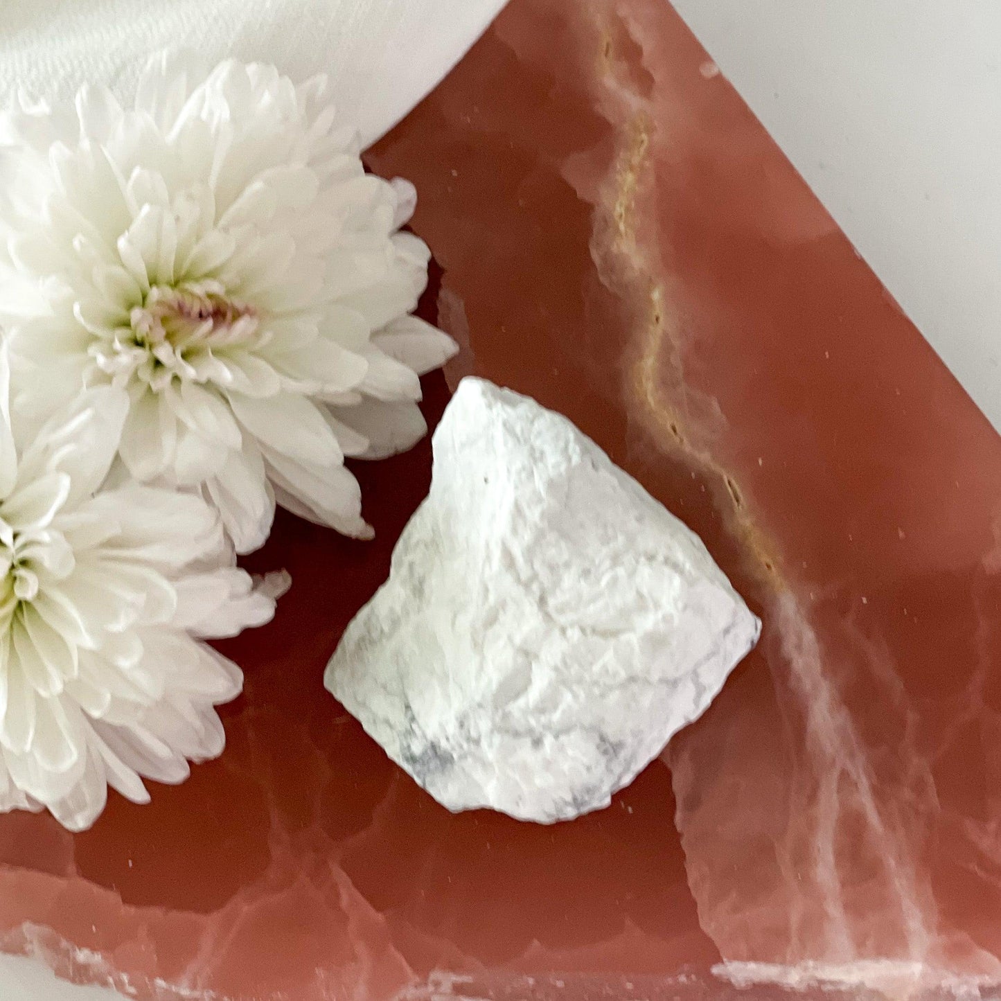 Raw Howlite #375-Happily Zen