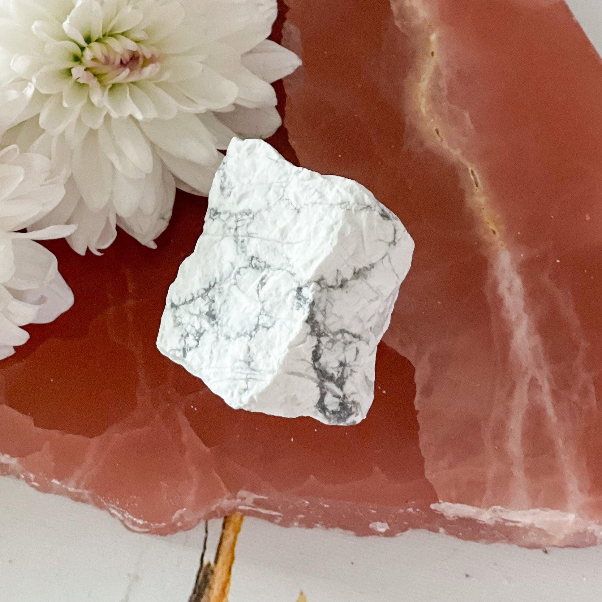 Raw Howlite #377-Happily Zen