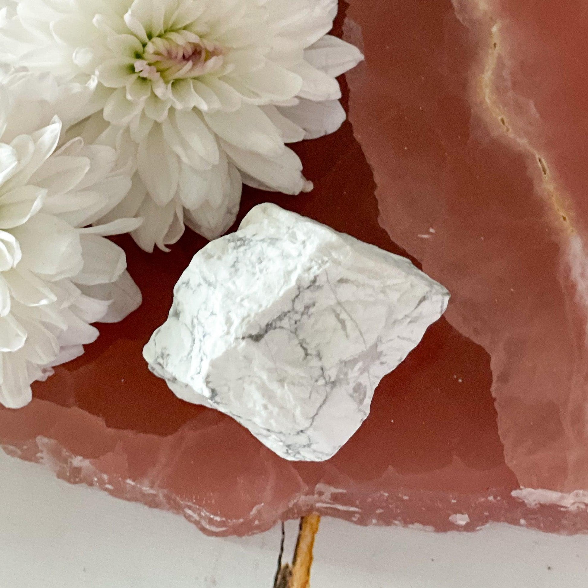 Raw Howlite #377-Happily Zen