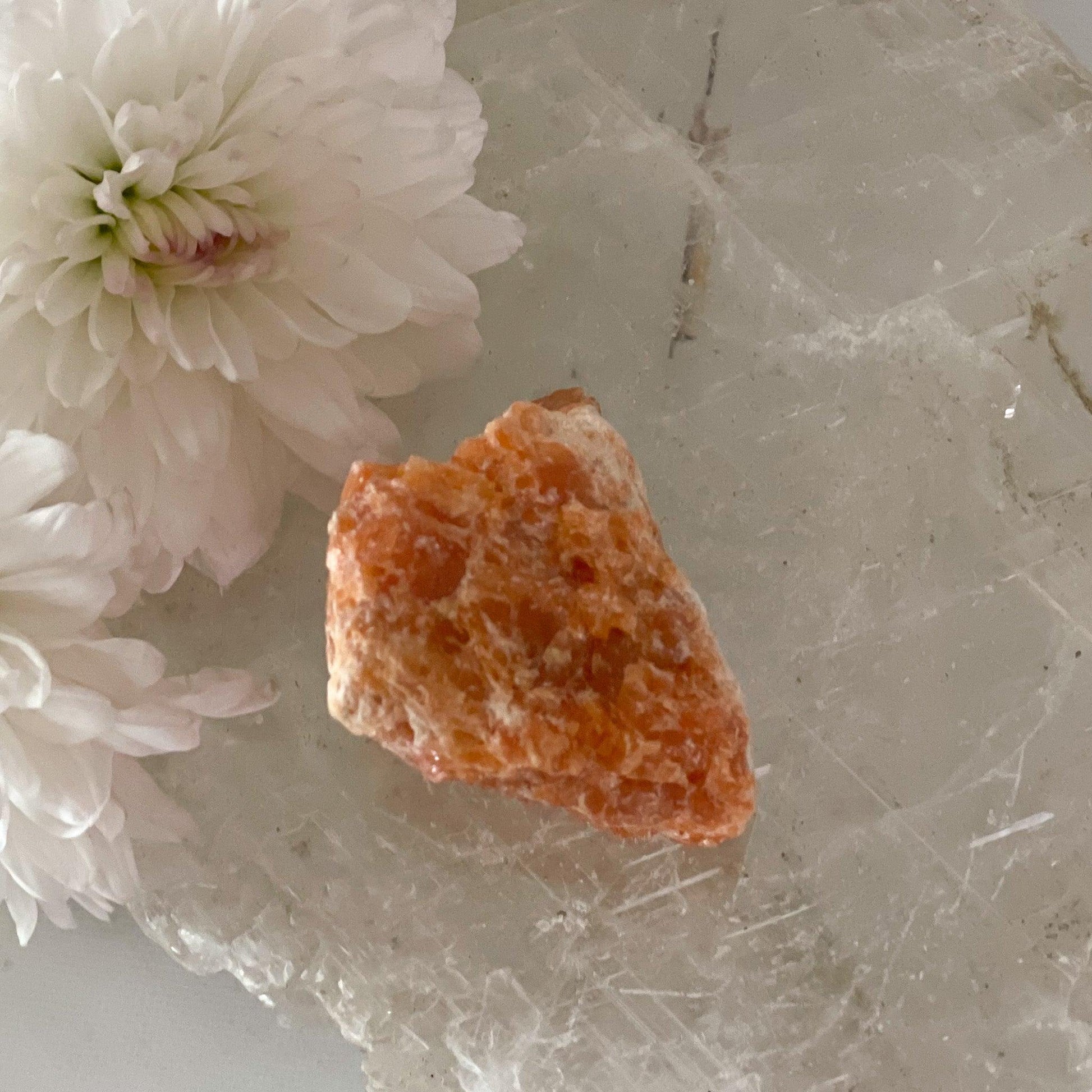 Raw Orchid Calcite #410-Happily Zen