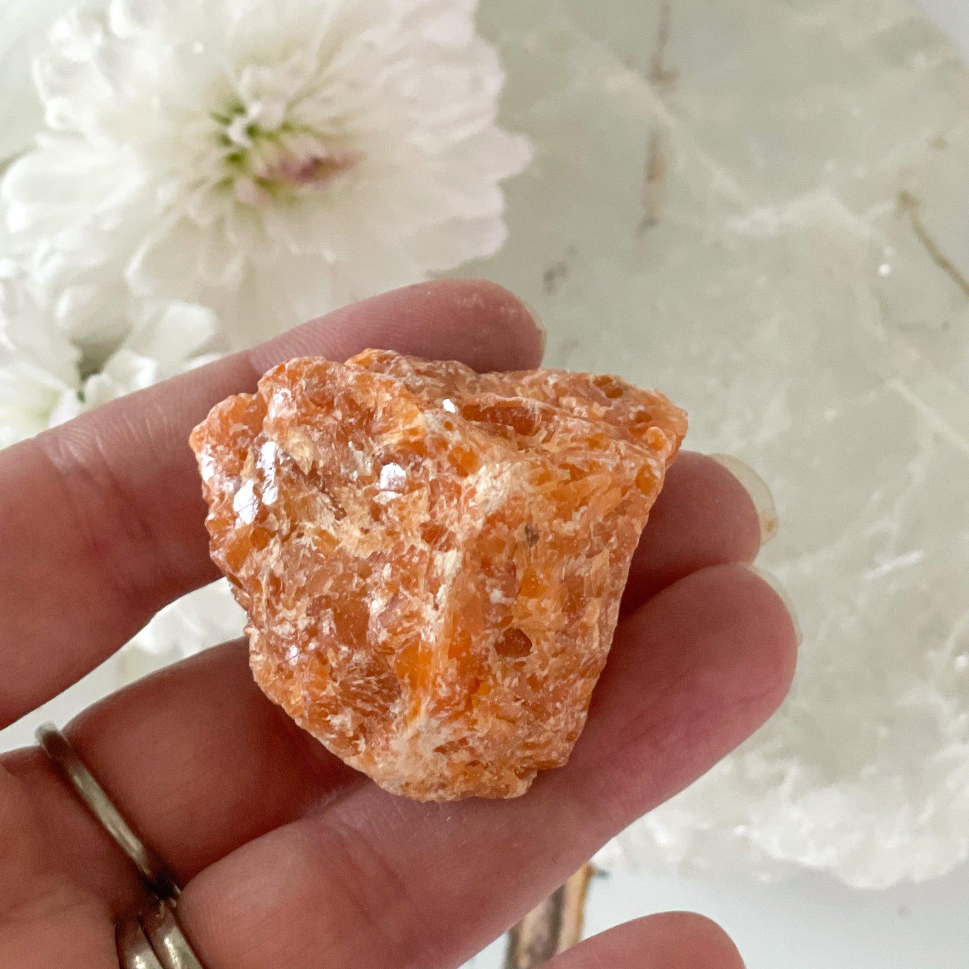 Raw Orchid Calcite #410-Happily Zen
