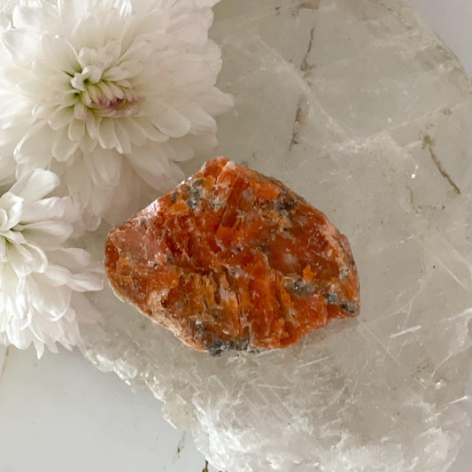 Raw Orchid Calcite #411-Happily Zen