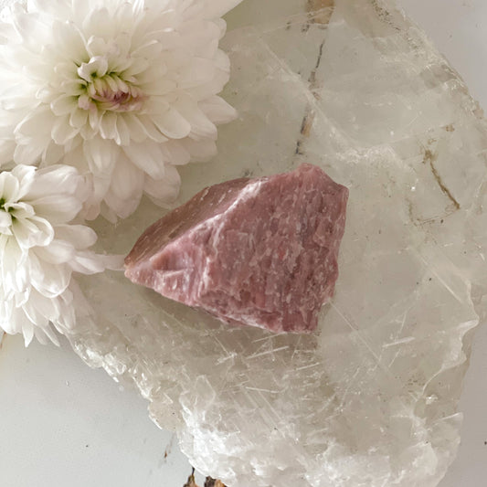 Raw Pink Jasper #355-Happily Zen