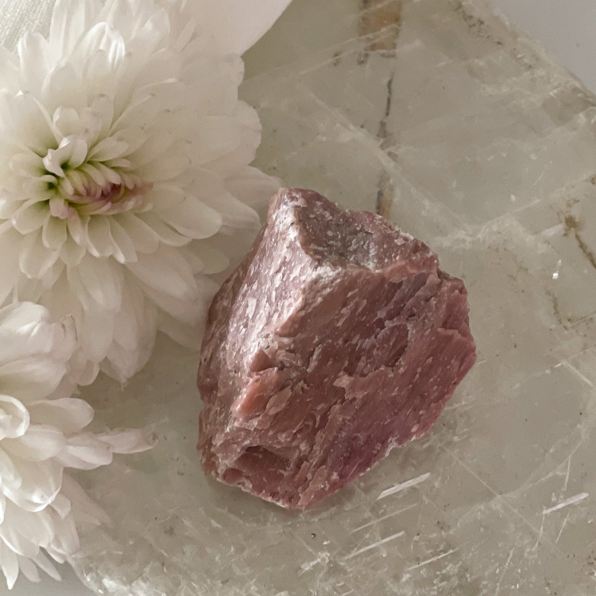 Raw Pink Jasper #360-Happily Zen