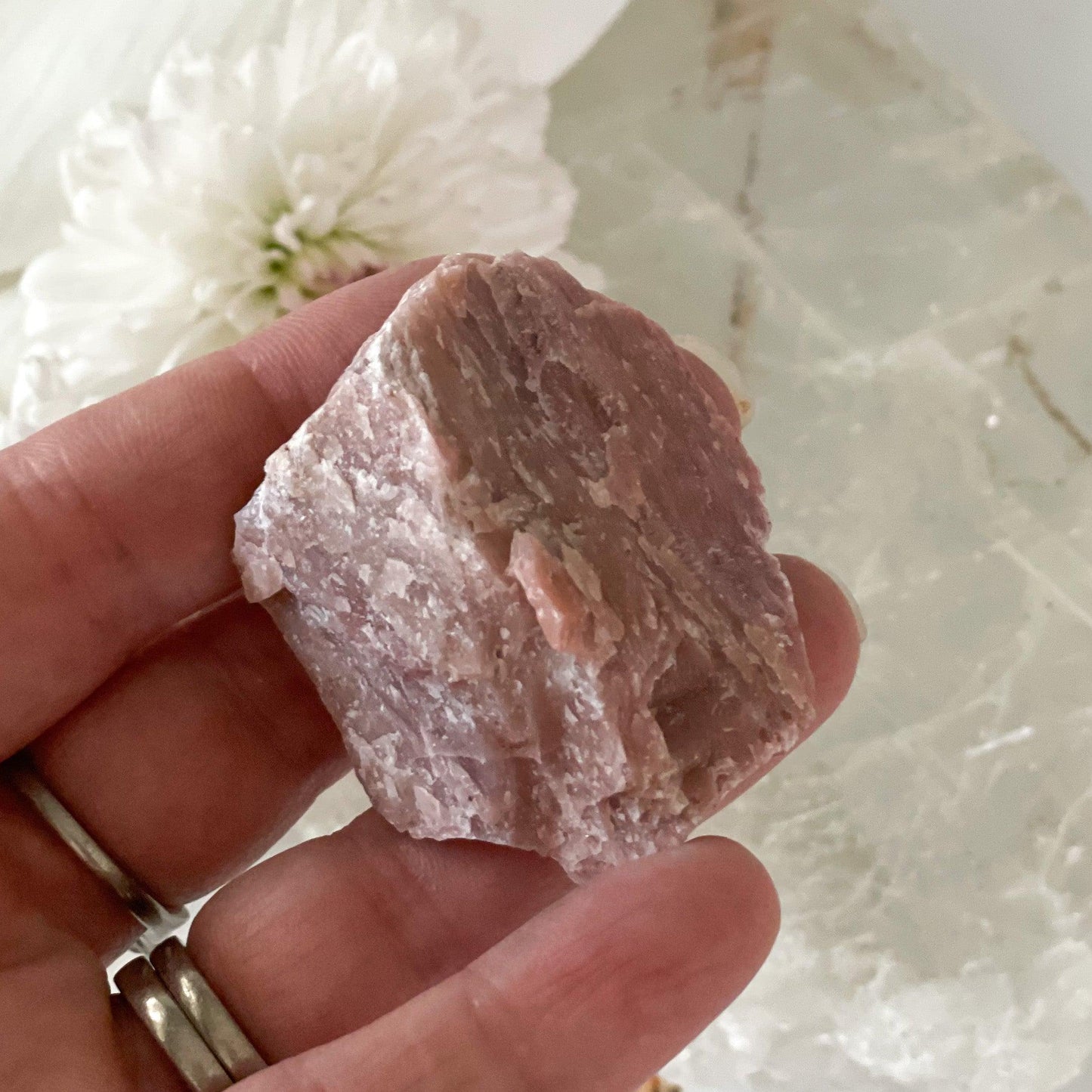 Raw Pink Jasper #360-Happily Zen