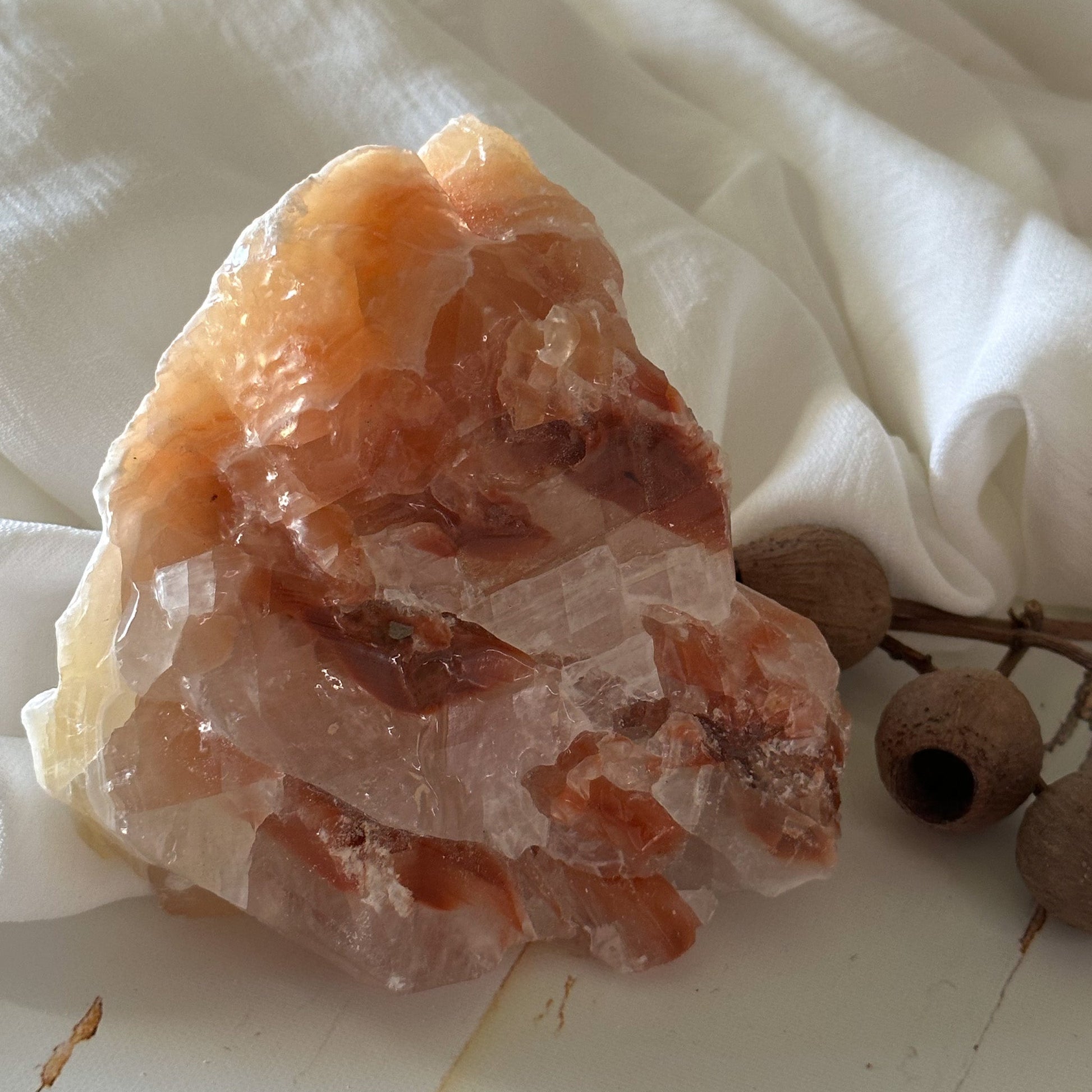 Raw Rainbow Calcite #651-Happily Zen