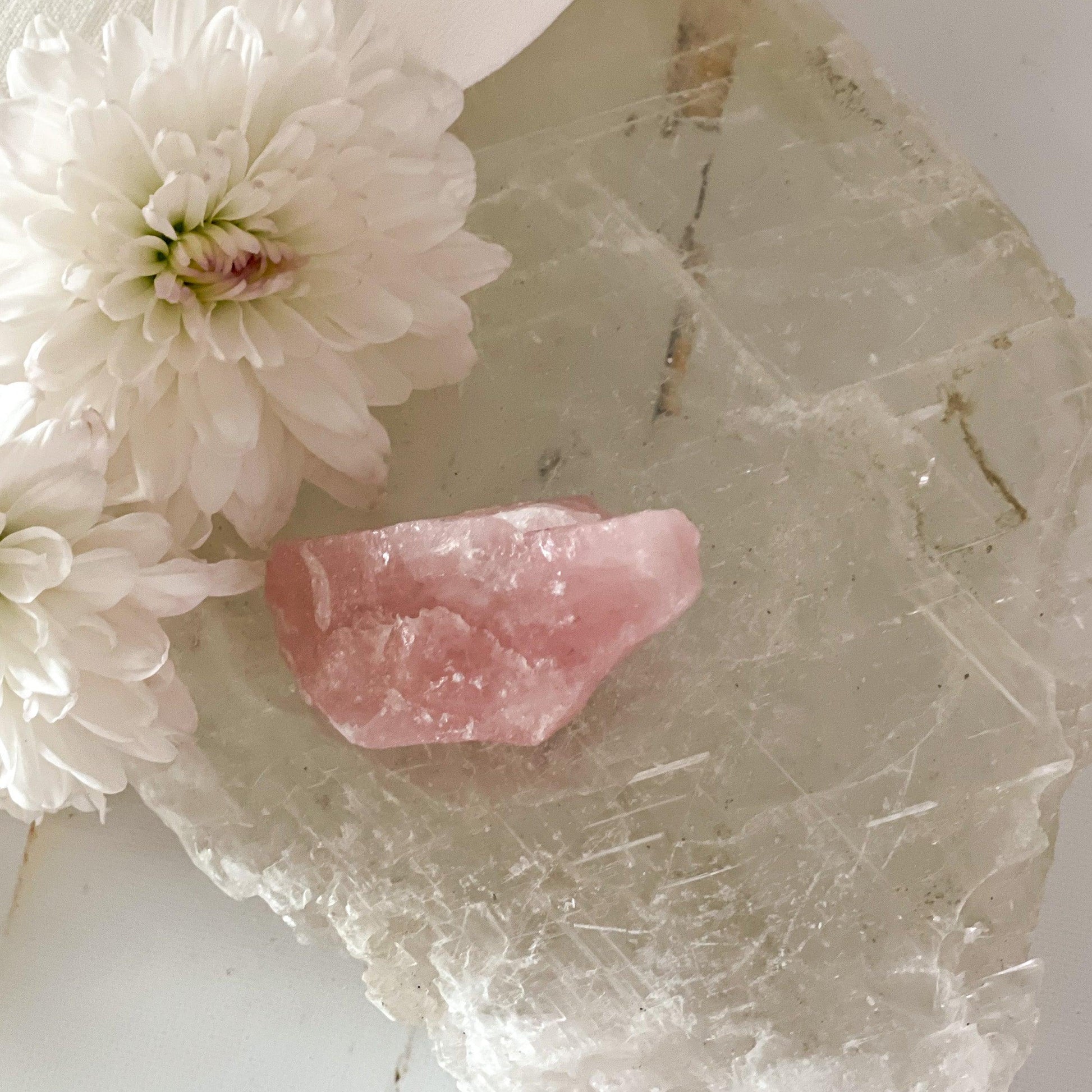 Raw Rose Quartz #203-Happily Zen