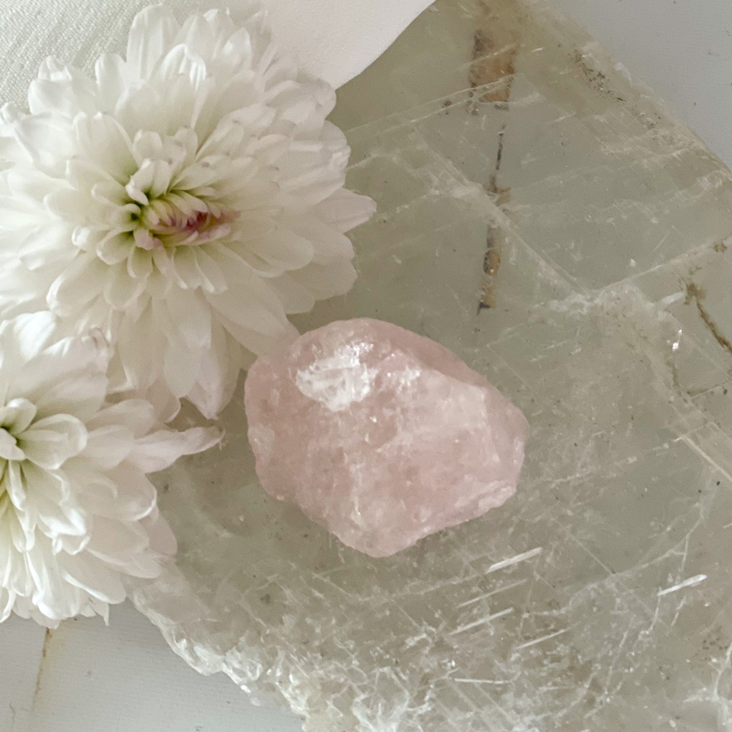 Raw Rose Quartz #204-Happily Zen