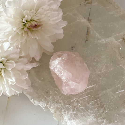 Raw Rose Quartz #204-Happily Zen