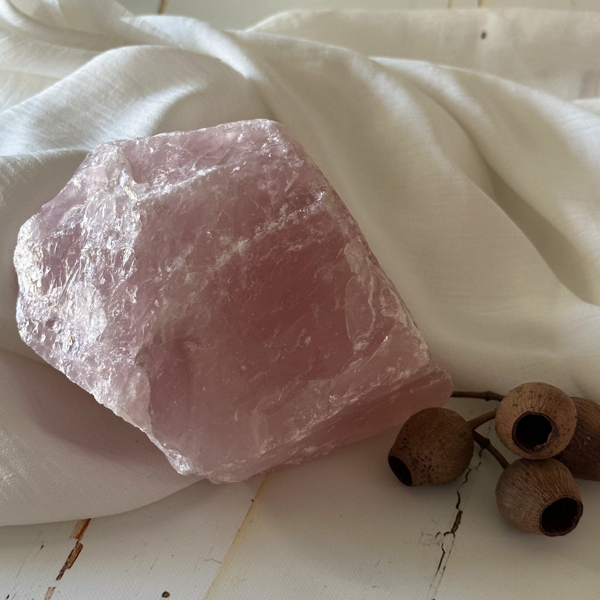 Raw Rose Quartz #649-Happily Zen