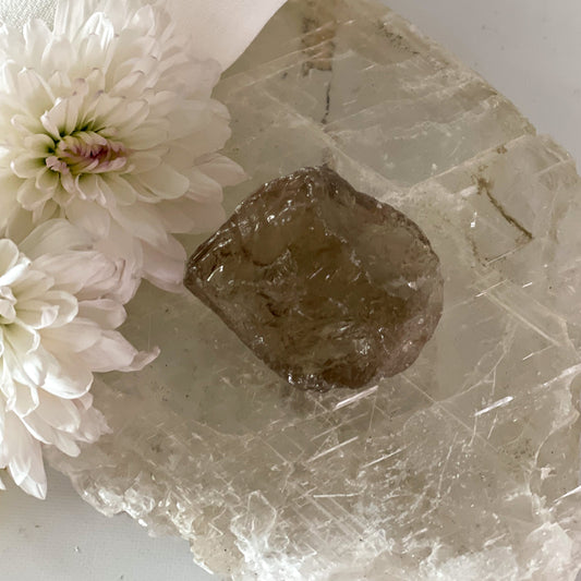 Raw Smokey Quartz #345-Happily Zen