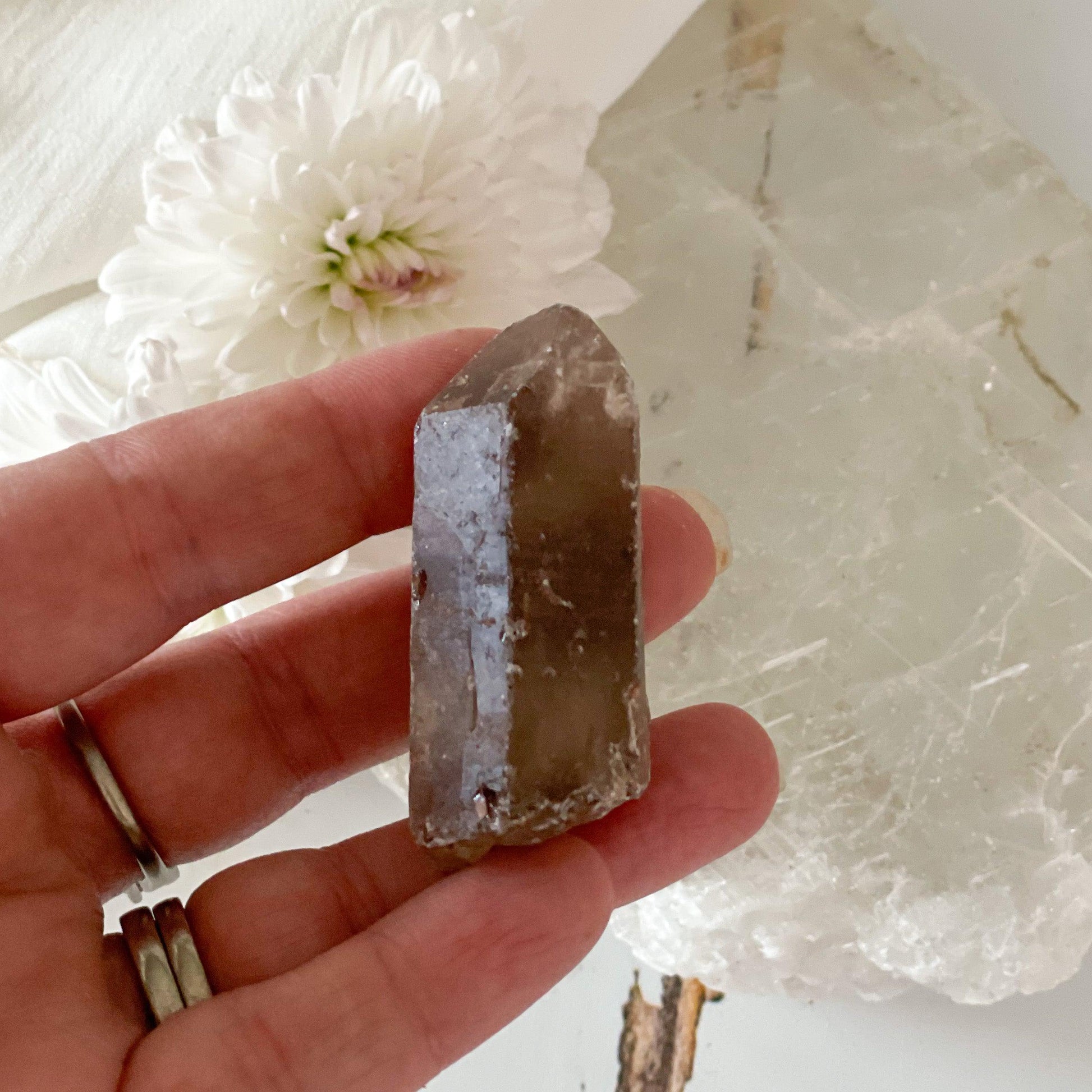 Raw Smokey Quartz #348-Happily Zen
