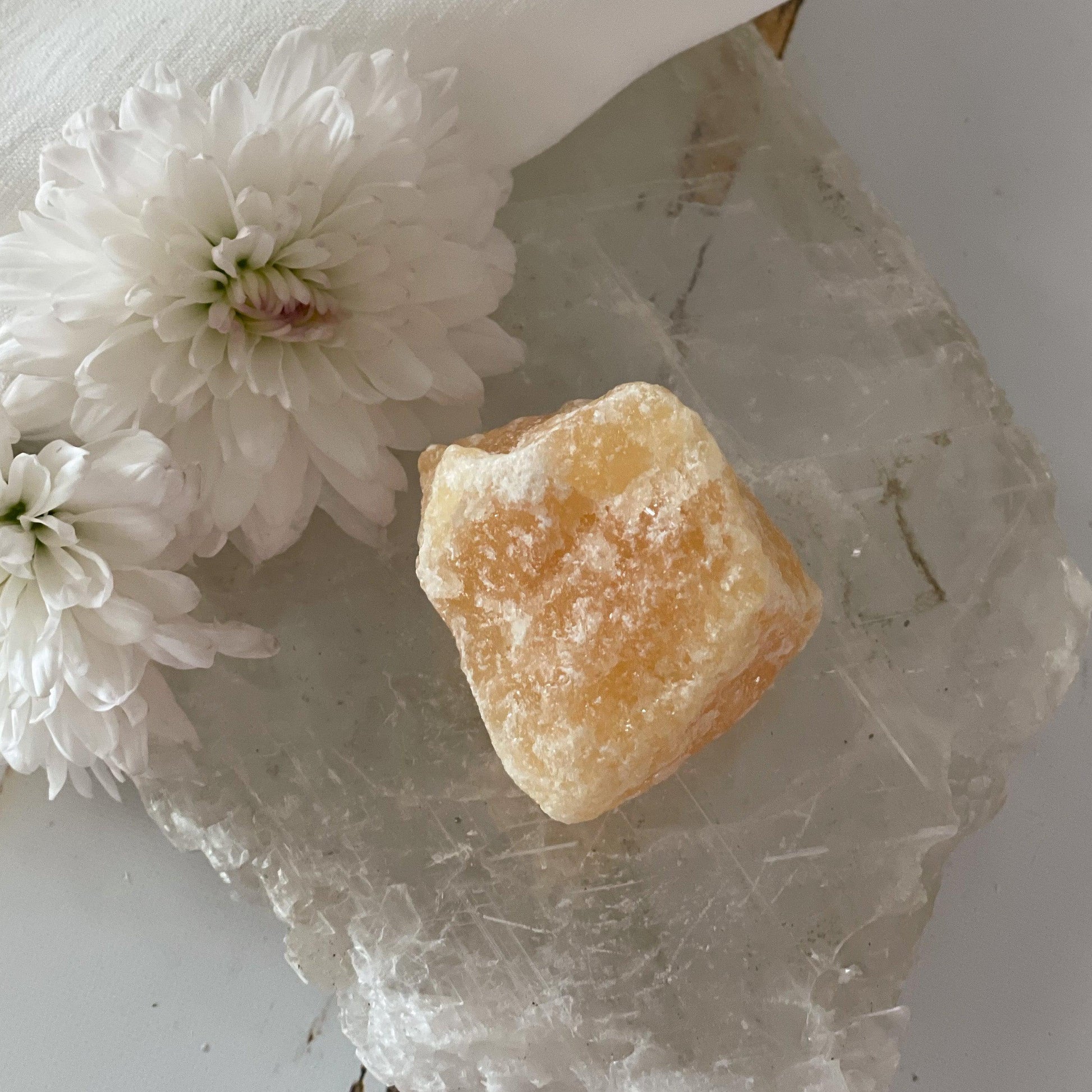 Raw Yellow Calcite #362-Happily Zen
