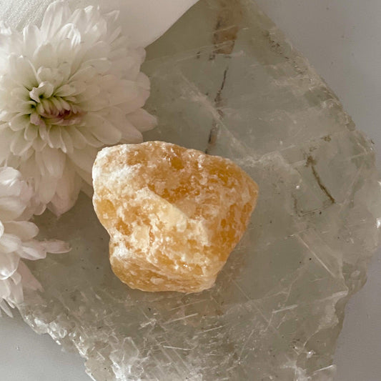 Raw Yellow Calcite #362-Happily Zen