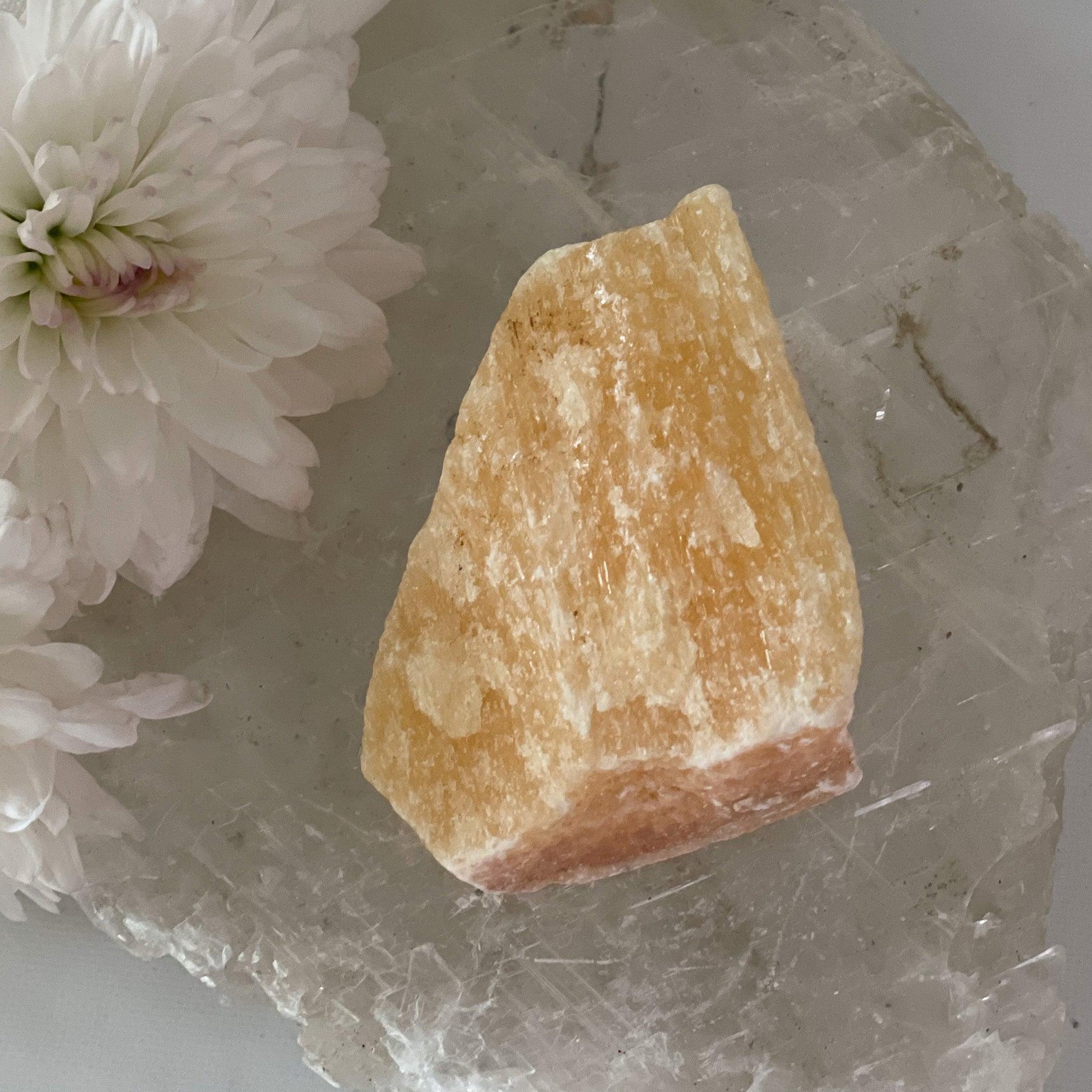Raw Yellow Calcite #363-Happily Zen