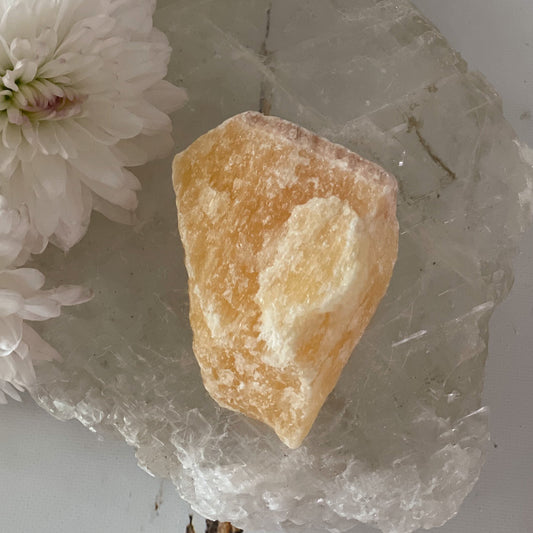 Raw Yellow Calcite #363-Happily Zen